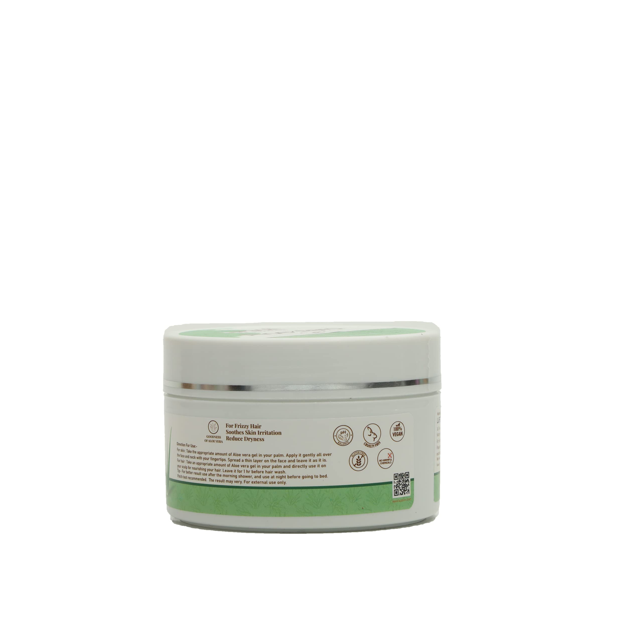 Organic Aloe Vera Gel 100g - 100% Pure Natural Soothing Moisturizer for Sunburn, Skin Care & Hair Hydration - Perfect for After Sun Care, Face & Body Moisturizing