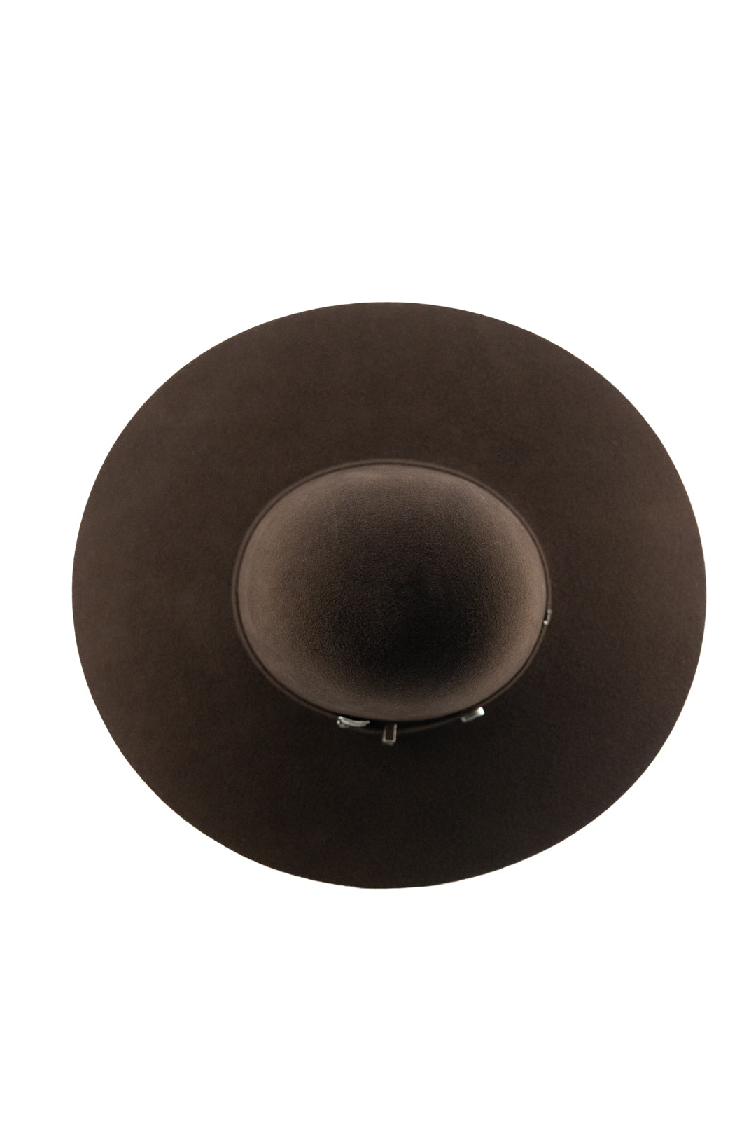 Rock'em 4X Brown Open Crown Felt Cowboy Hat for Men - Western Rodeo Riding, Country Music Festivals & Outdoor Adventures
