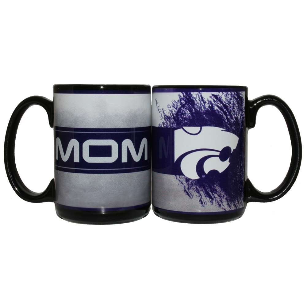 Kansas State Wildcats 15oz Ceramic Coffee Mug - Perfect Gift for Mom, College Fans & Alumni - Ideal for Hot Drinks, Office Use & Game Day Tailgating