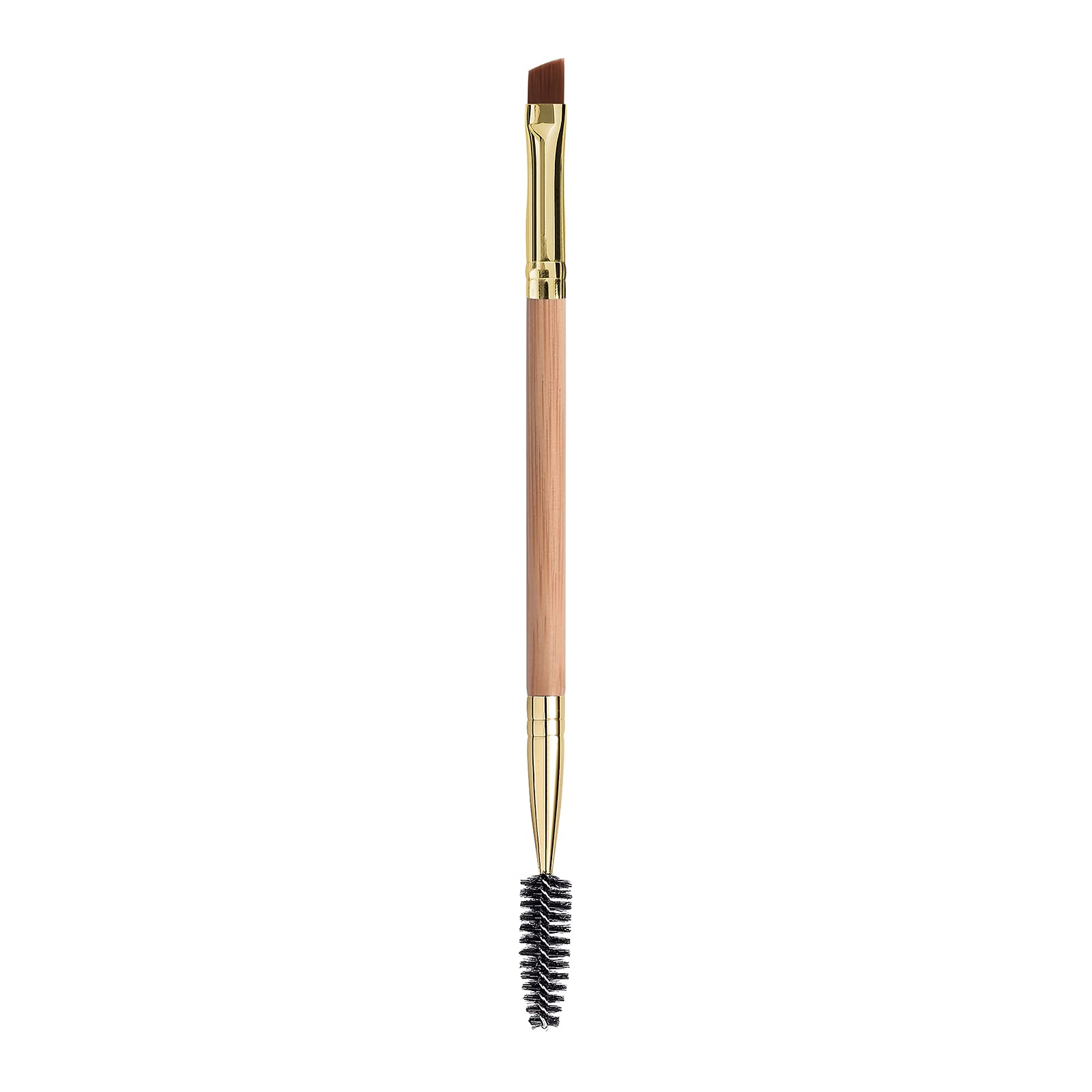Professional Duo Eyebrow Brush with Angled Tip & Spoolie - Perfect for Defining, Shaping, and Grooming Eyebrows - Ideal for Makeup Artists & Daily Beauty Routine (1 Piece, Color 4)