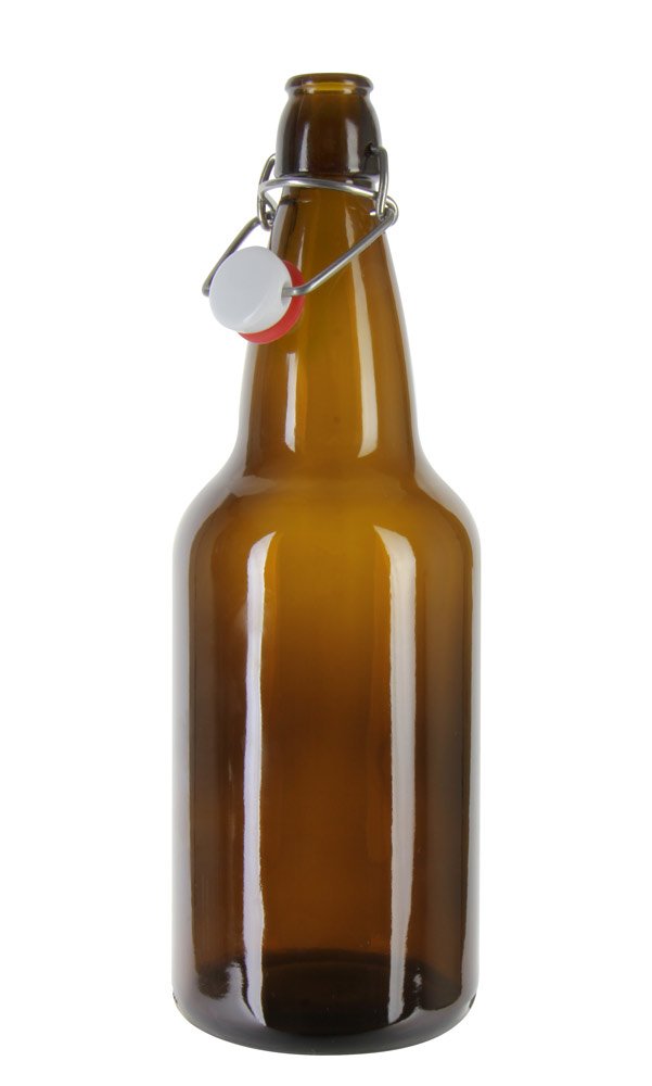 Ez Cap Amber Beer Bottles 16 oz - Home Brewing & Craft Beer Bottling - Perfect for DIY Beer Making, Gifts & Storage