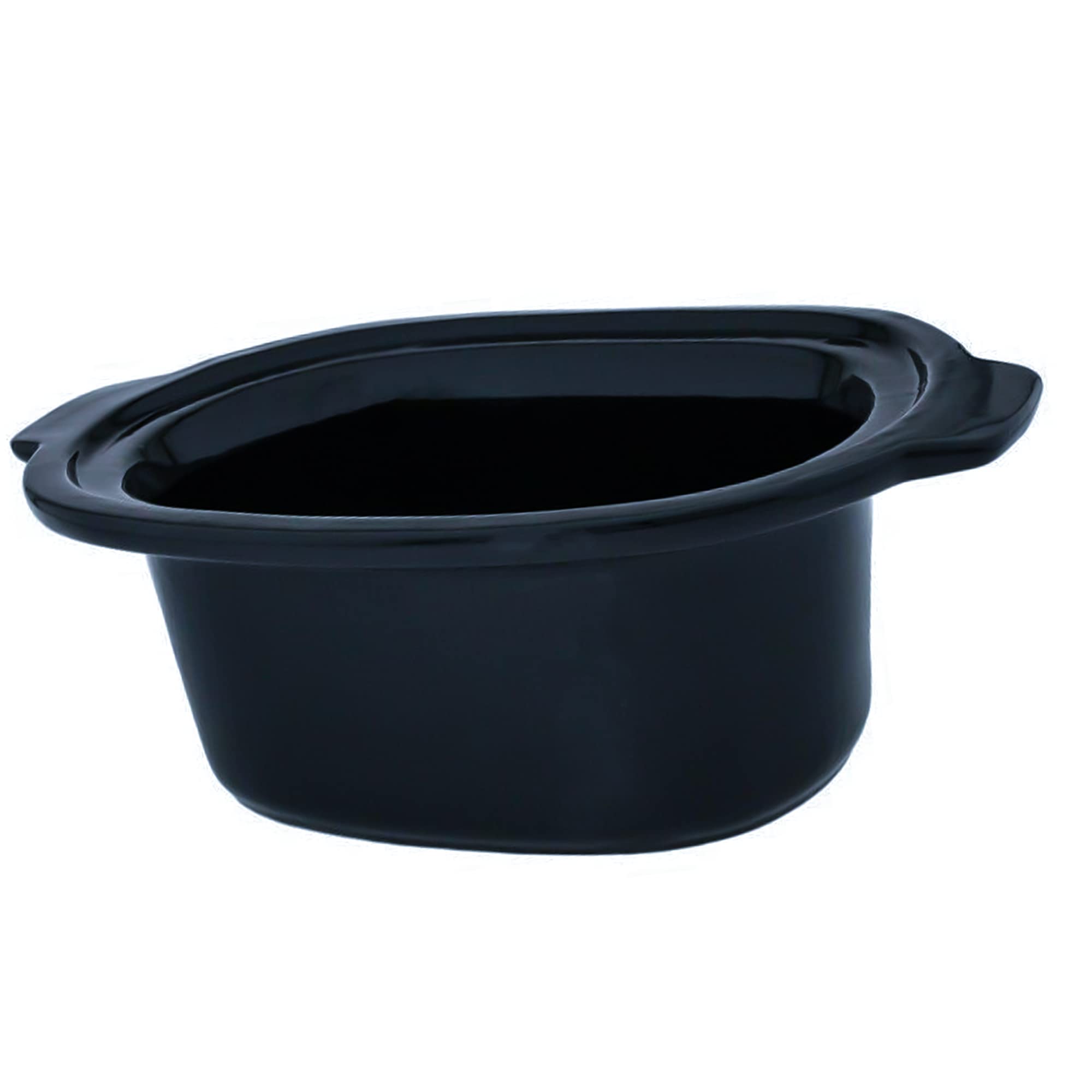 6.5 Quart Aluminum Insert Pot with Stainless Steel Lid - Compatible with Slow Cookers SD700450 & SD700550 - Black - Perfect for Slow Cooking, Stews, and Family Meals