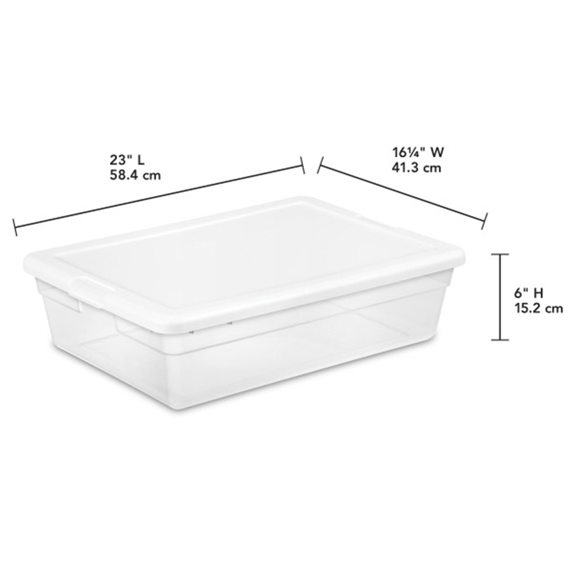 Sterilite 20-Pack 28 Quart Clear Plastic Storage Bins with Snap-On Lids - Stackable Organizer Boxes for Home, Office, Closet & Garage Organization
