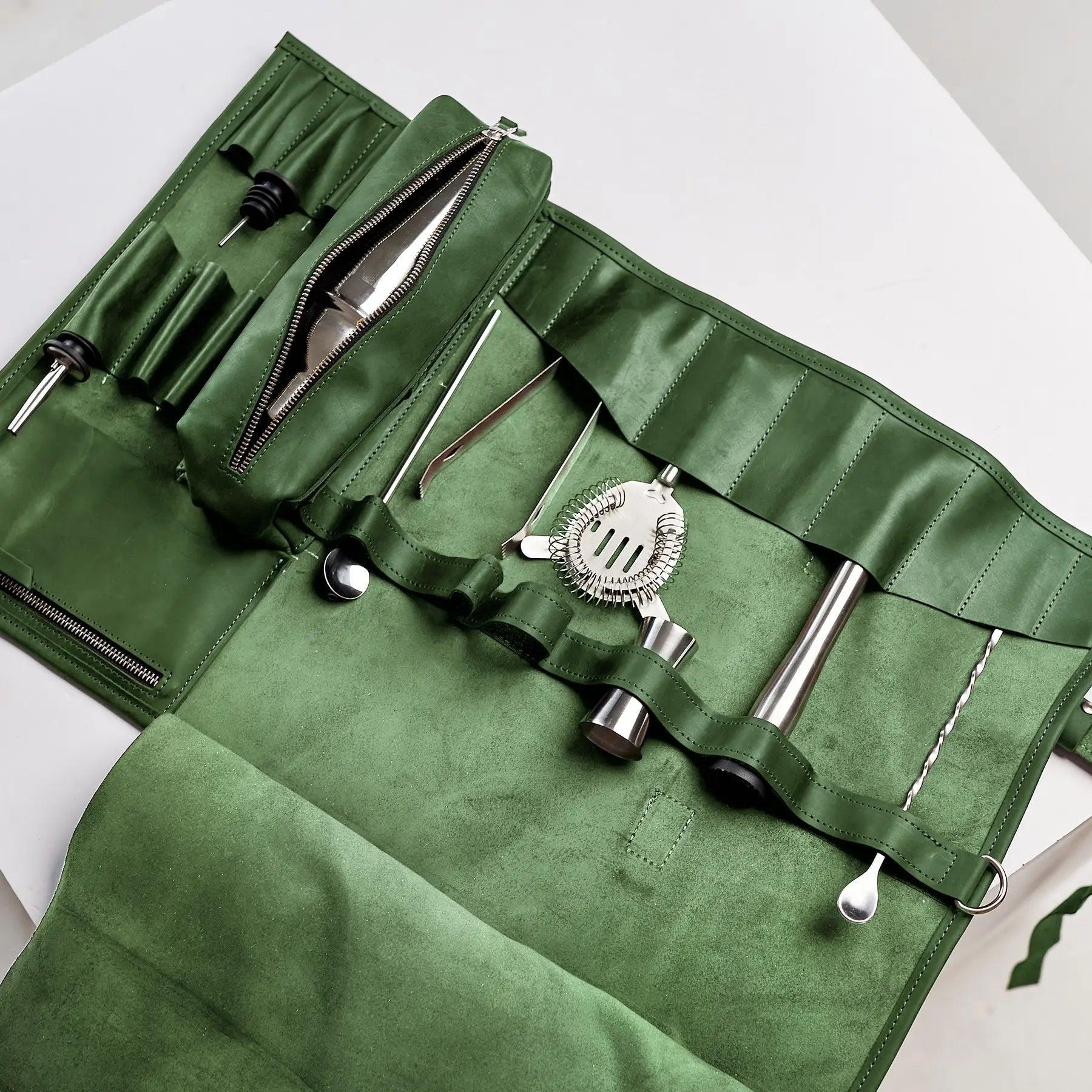 Professional Bartender Tool Bag Set - Durable & Portable Cocktail Mixing Kit for Bartenders - Perfect for Home Bars, Parties & Cocktail Making