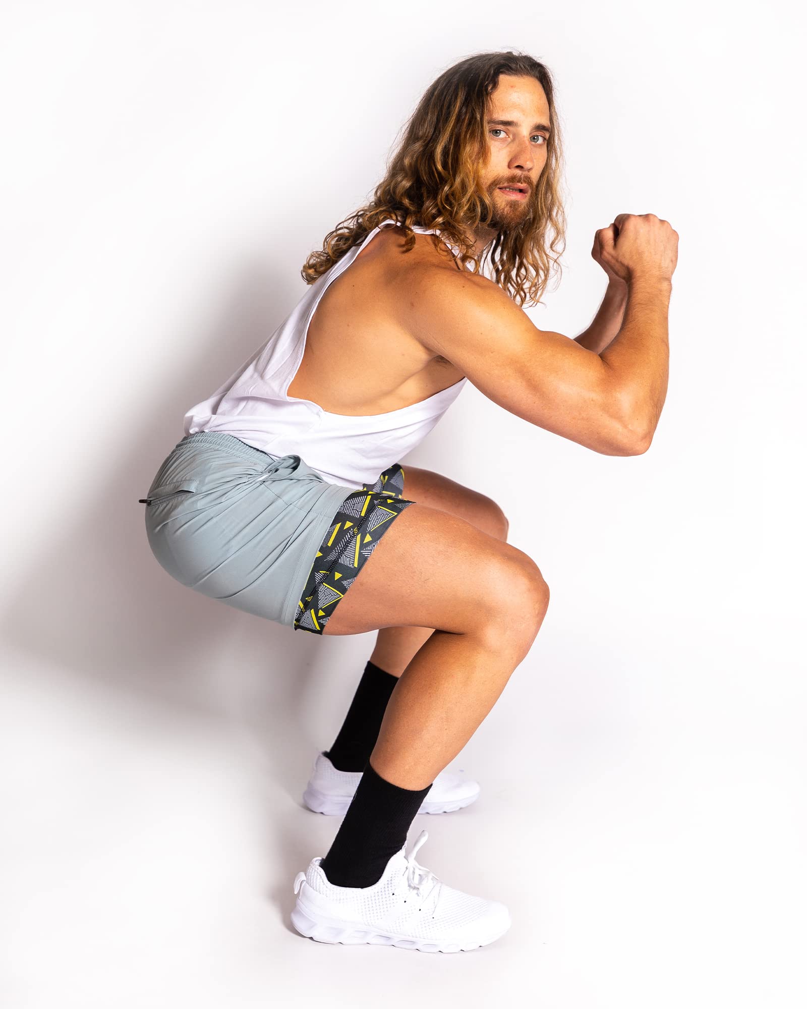 Maamgic Men's 5-Inch Gym Running Shorts - 2-in-1 Quick Dry Athletic Workout Shorts for Training, Jogging & Outdoor Sports | Lightweight Comfort for Active Lifestyles