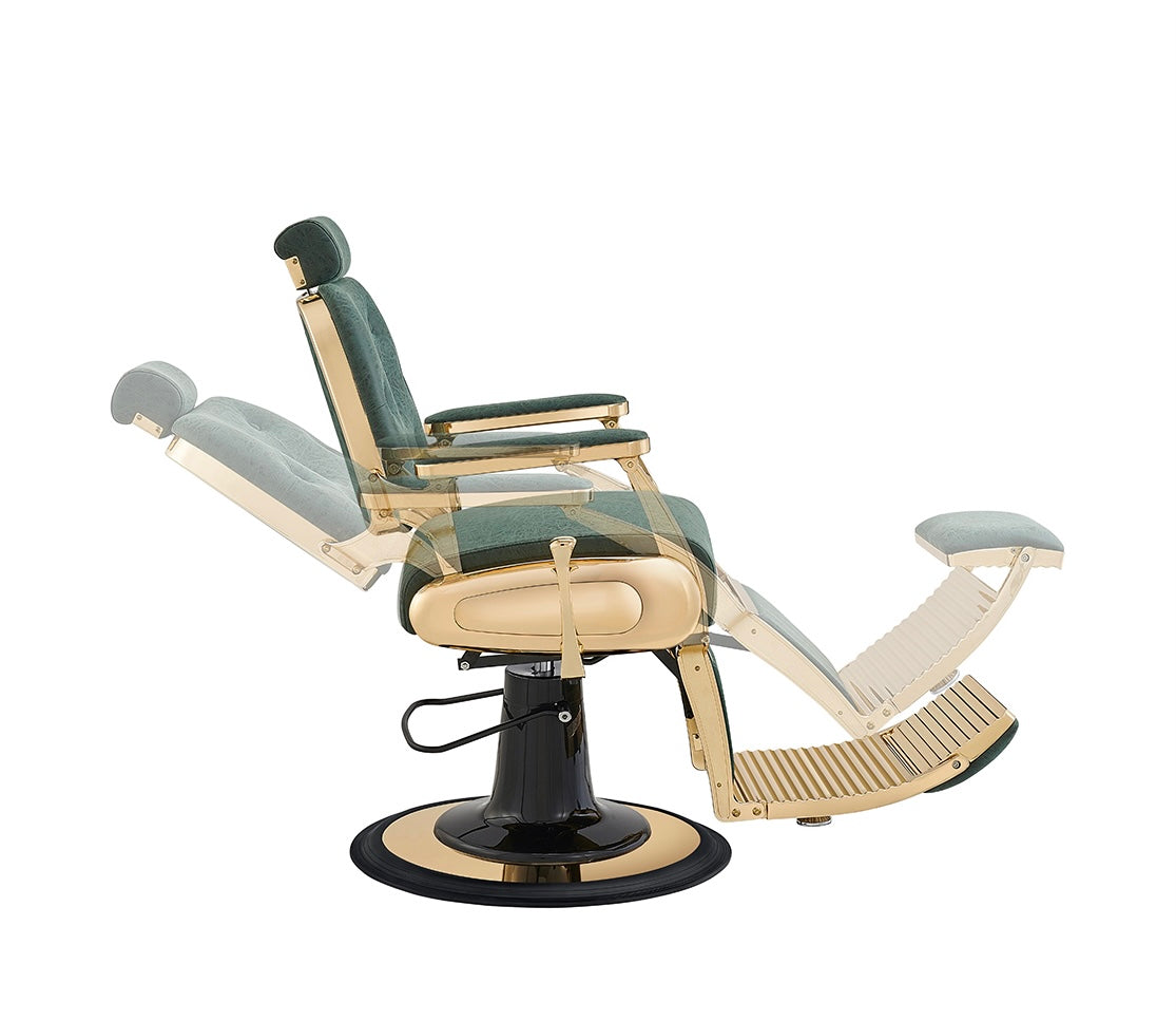 Professional Barber Chair for Salon & Home Use - Heavy Duty Hydraulic Styling Chair with Adjustable Height & Reclining Back - Perfect for Barbershops, Salons & Home Grooming Stations