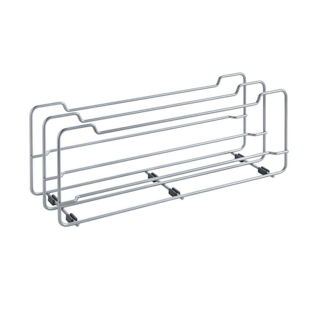 Stainless Steel Pot and Pan Lid Organizer for Kitchen Cabinet - Space Saving Storage Rack for Cookware Lids - Perfect for Small Kitchens and RVs