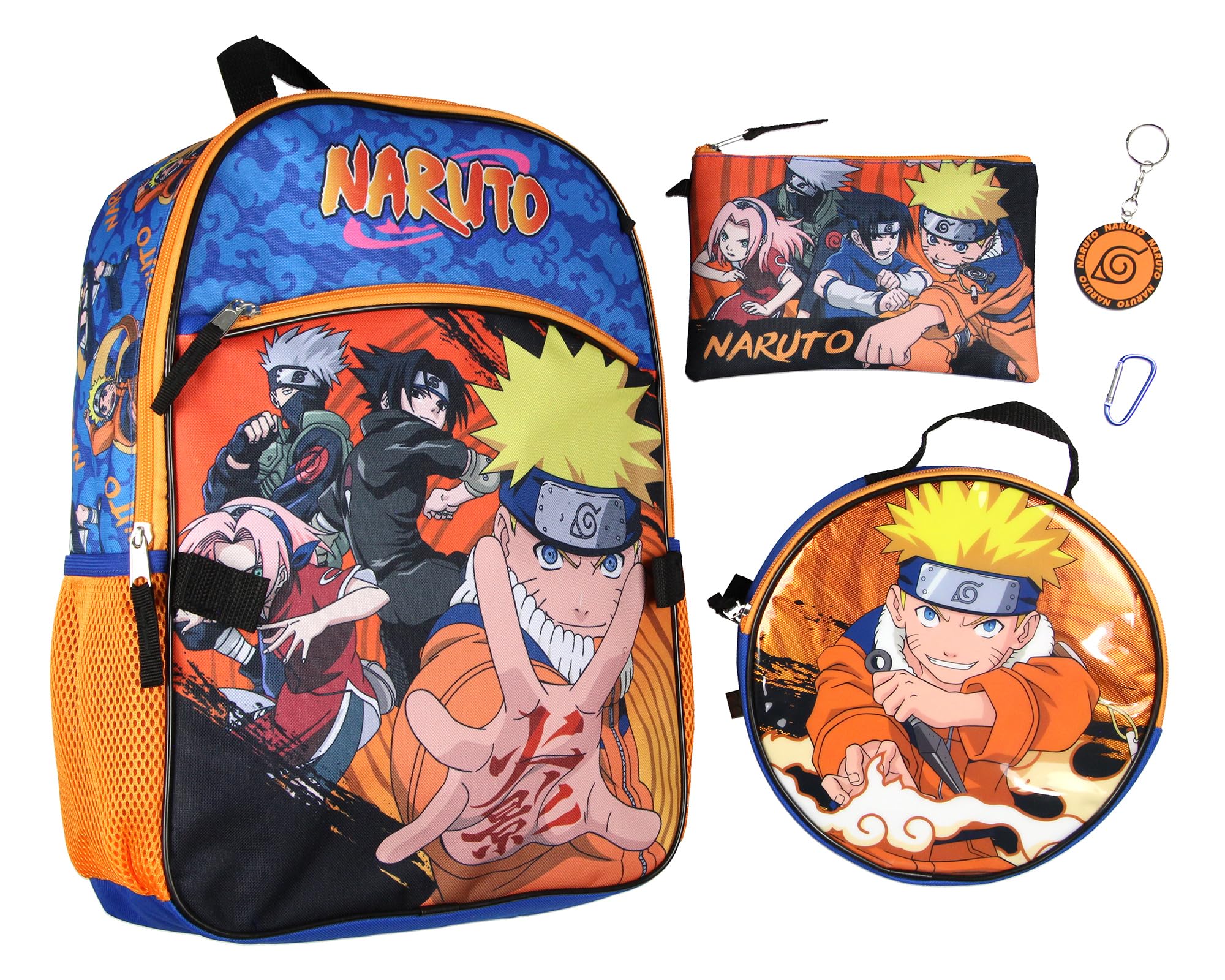 Naruto Anime Backpack Set for School & Travel - 16