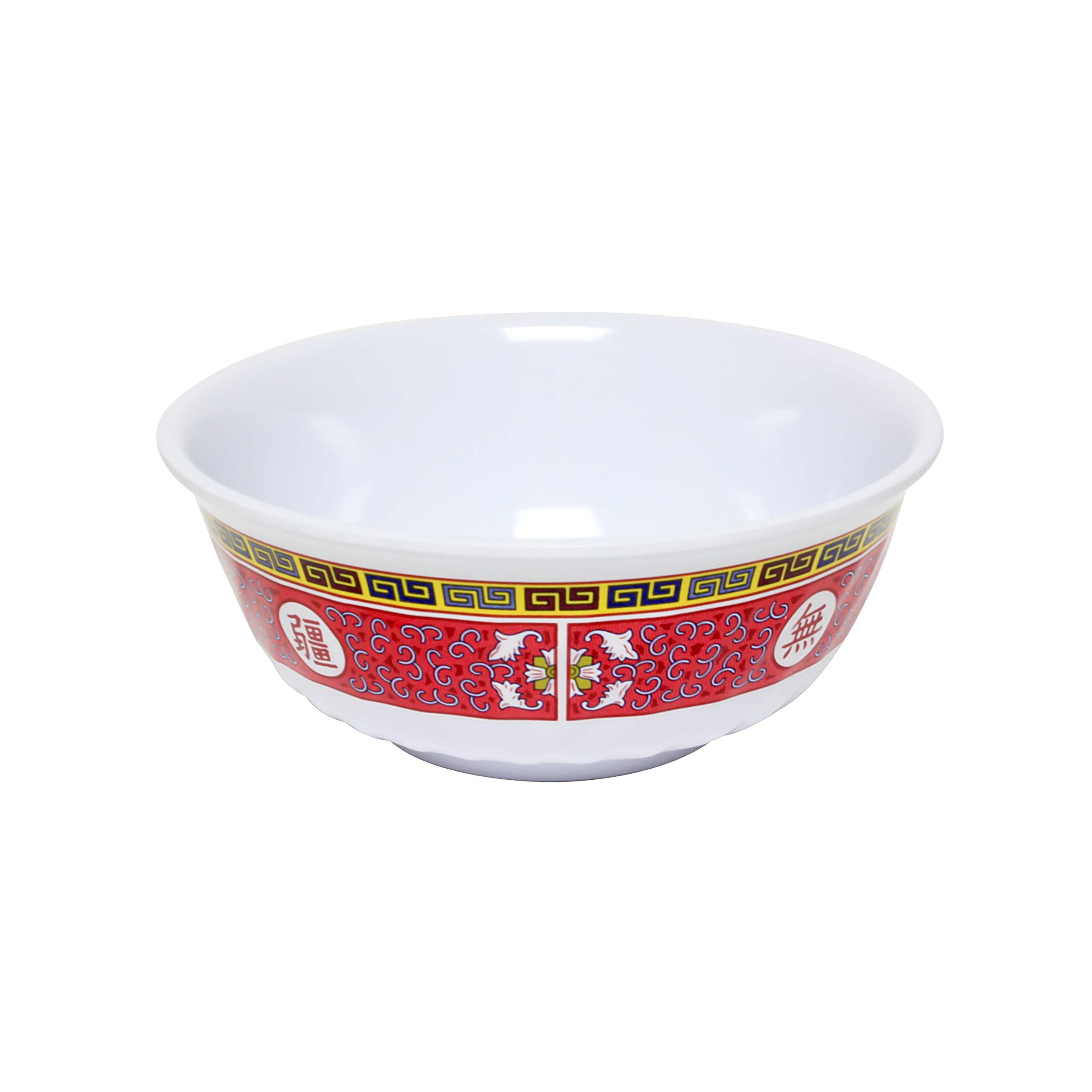 Thunder Group Longevity 48 oz Melamine Dinnerware Set - 8-Inch Swirl Bowl (Pack of 12) - Durable & Stylish Restaurant-Grade Serving Bowls for Cafes, Catering & Outdoor Dining