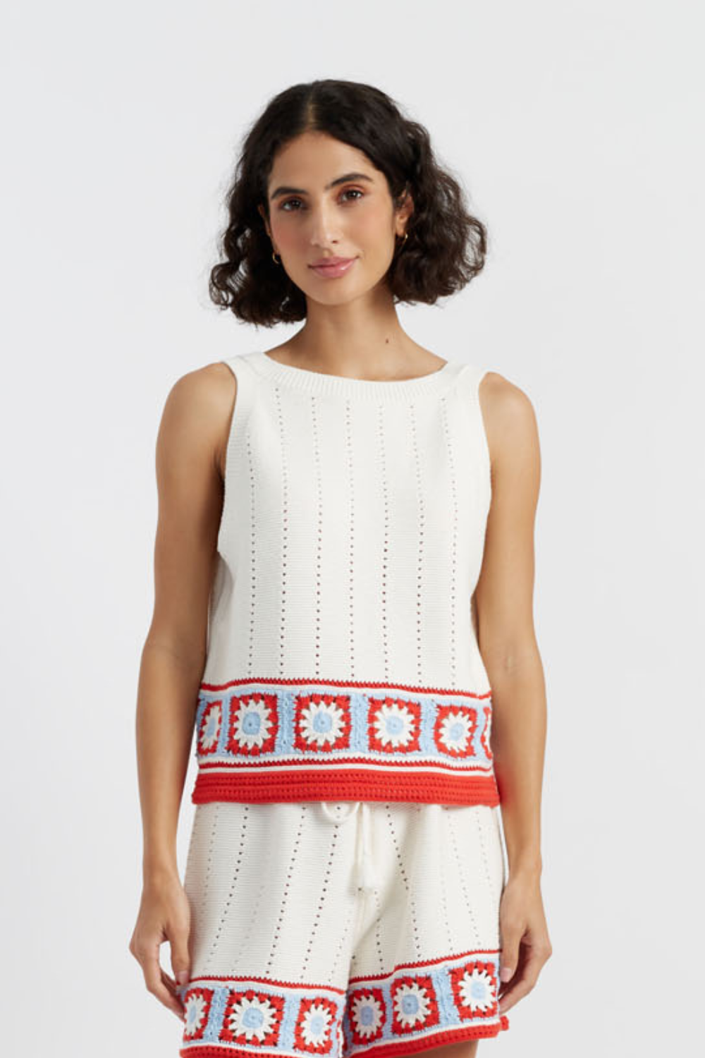 Handmade Terracotta Cotton Crochet Vest for Women - Boho Chic Summer Layering Piece for Beach, Music Festivals & Casual Outings