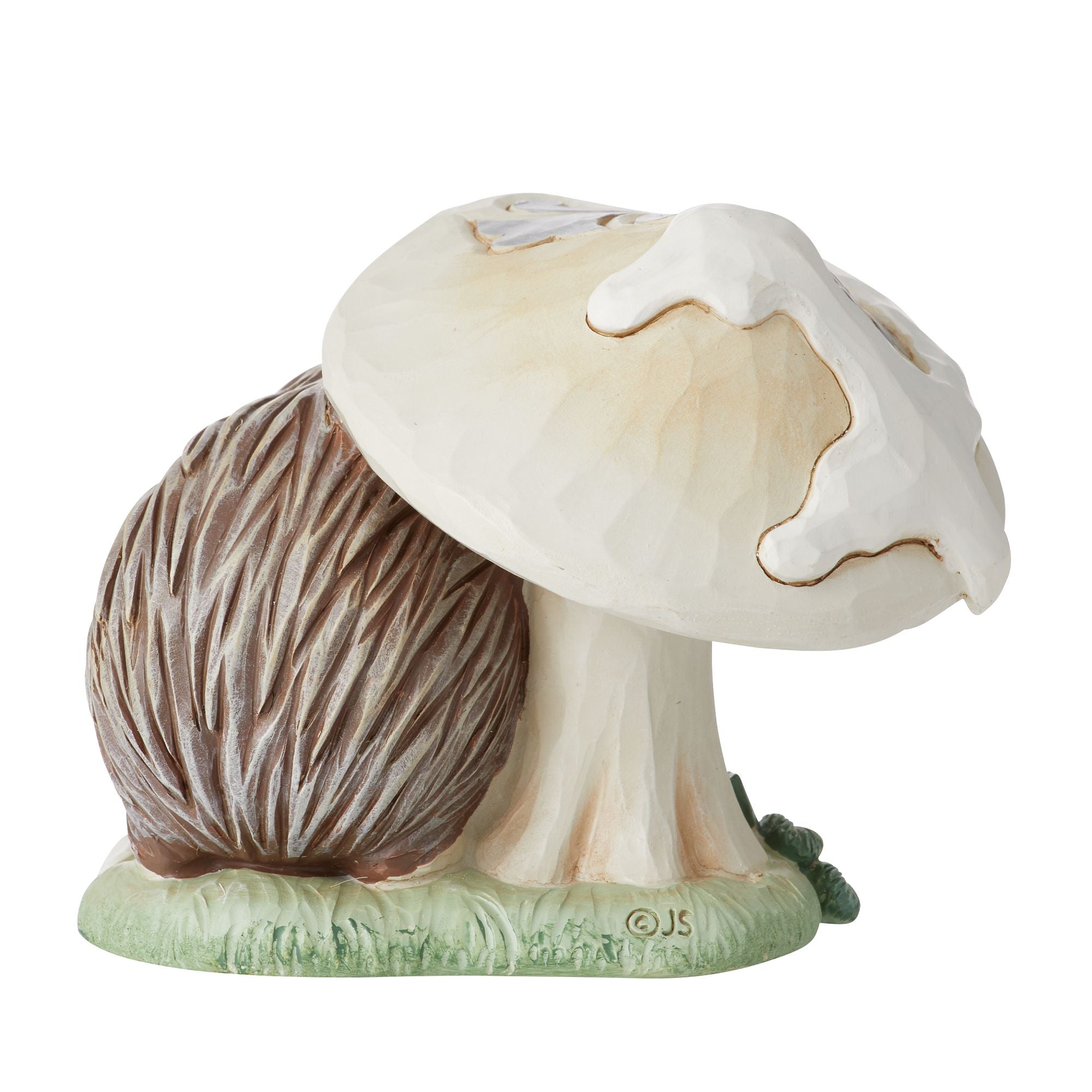 Woodland Hedgehog Figurine by Mushroom - Handmade Cute Hedgehog Decor for Home, Garden, and Office - Perfect Gift for Nature Lovers and Animal Enthusiasts