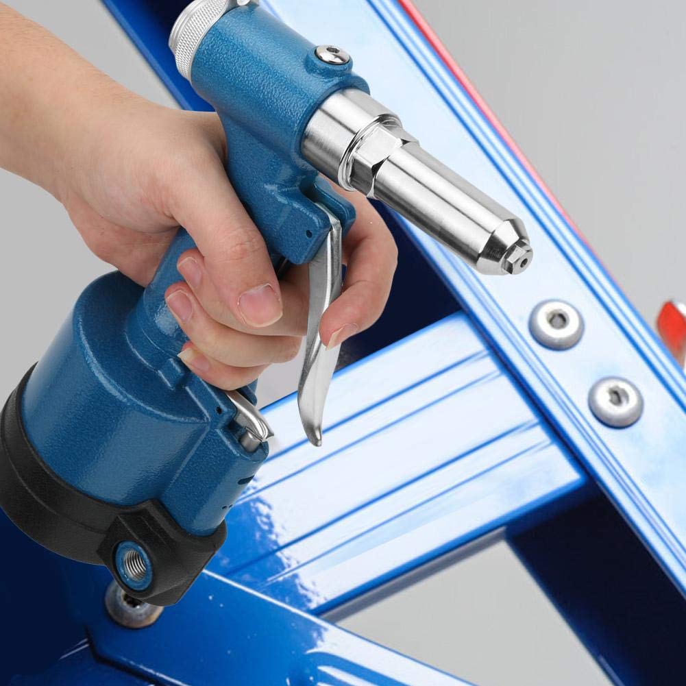 Professional Pneumatic Air Riveter Tool for Aluminum, Steel & Stainless Steel Blind Rivets - Heavy Duty Riveting Gun for Metalworking, Automotive & DIY Projects