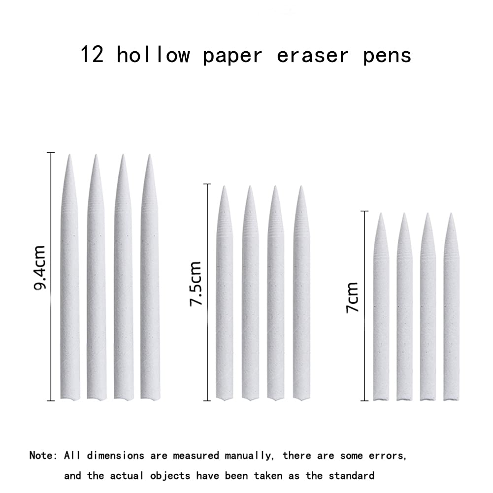 32-in-1 Blending Stumps & Tortillions Set for Artists - Sketch Sandpaper Pencils, Sharpener Pointer, Extension Tool, Kneaded Eraser, Two-Hole Sharpener & Painting Gloves - Perfect for Drawing, Sketching & Blending Techniques