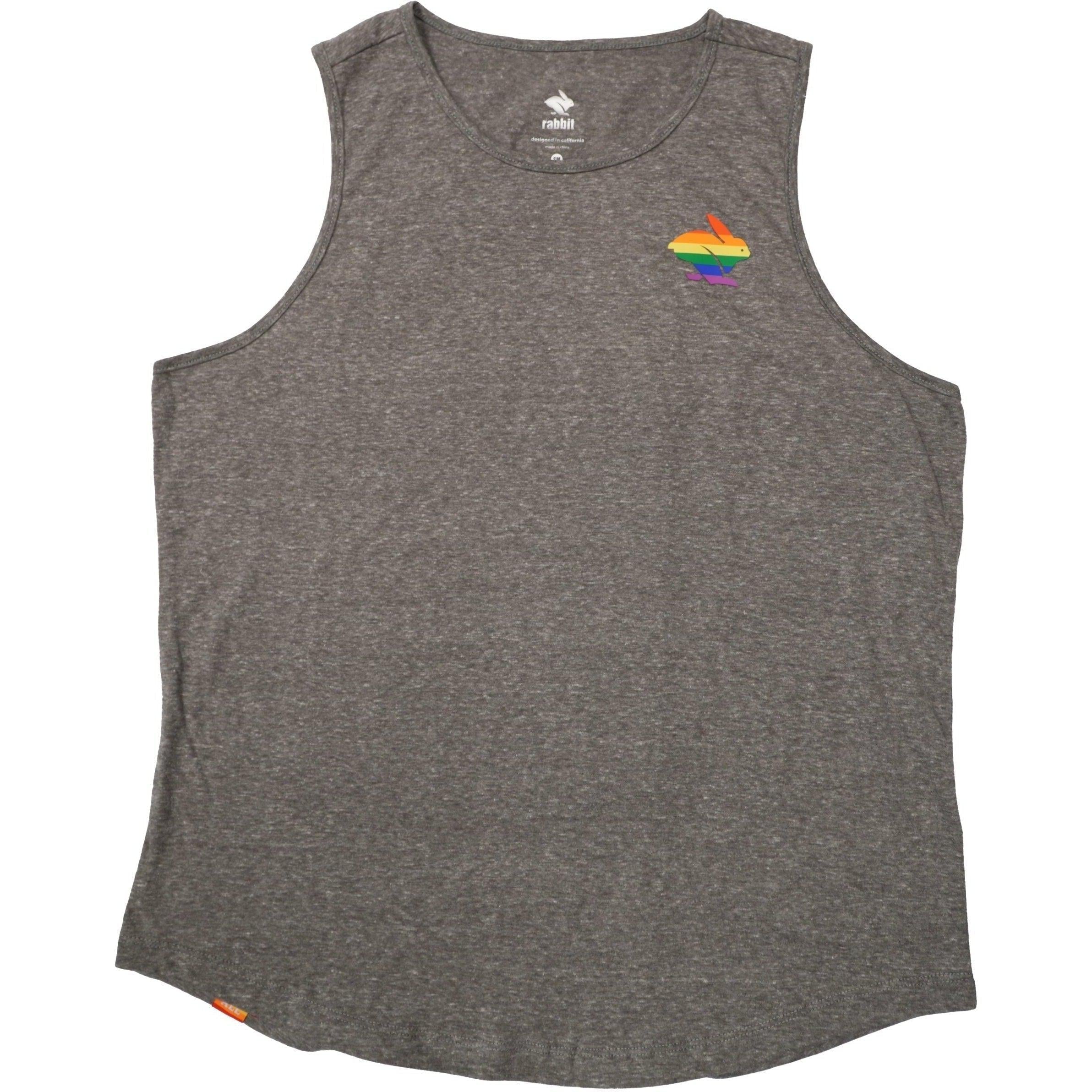 Men's Rabbit Pride Tank Top - Washington D.C. Flag Design - Comfortable & Breathable for Summer, Gym, and Pride Events