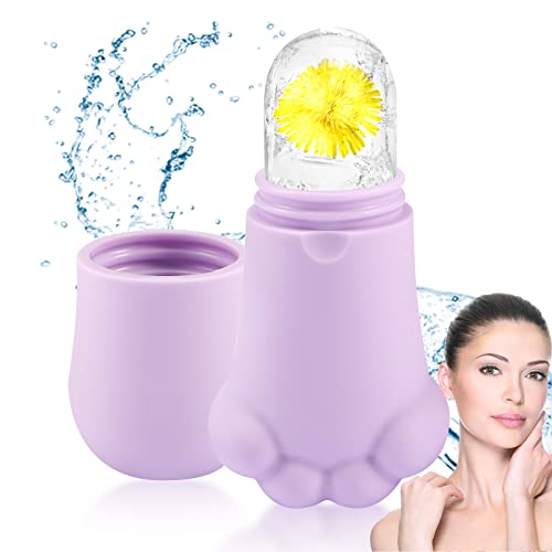 **Ice Roller for Face - Cooling Facial Massage Tool for Puffiness & Pore Care | Gua Sha & Skin Therapy | Reduce Eye Bags & Refresh Skin | Perfect for Morning Routine & Post-Workout Recovery**