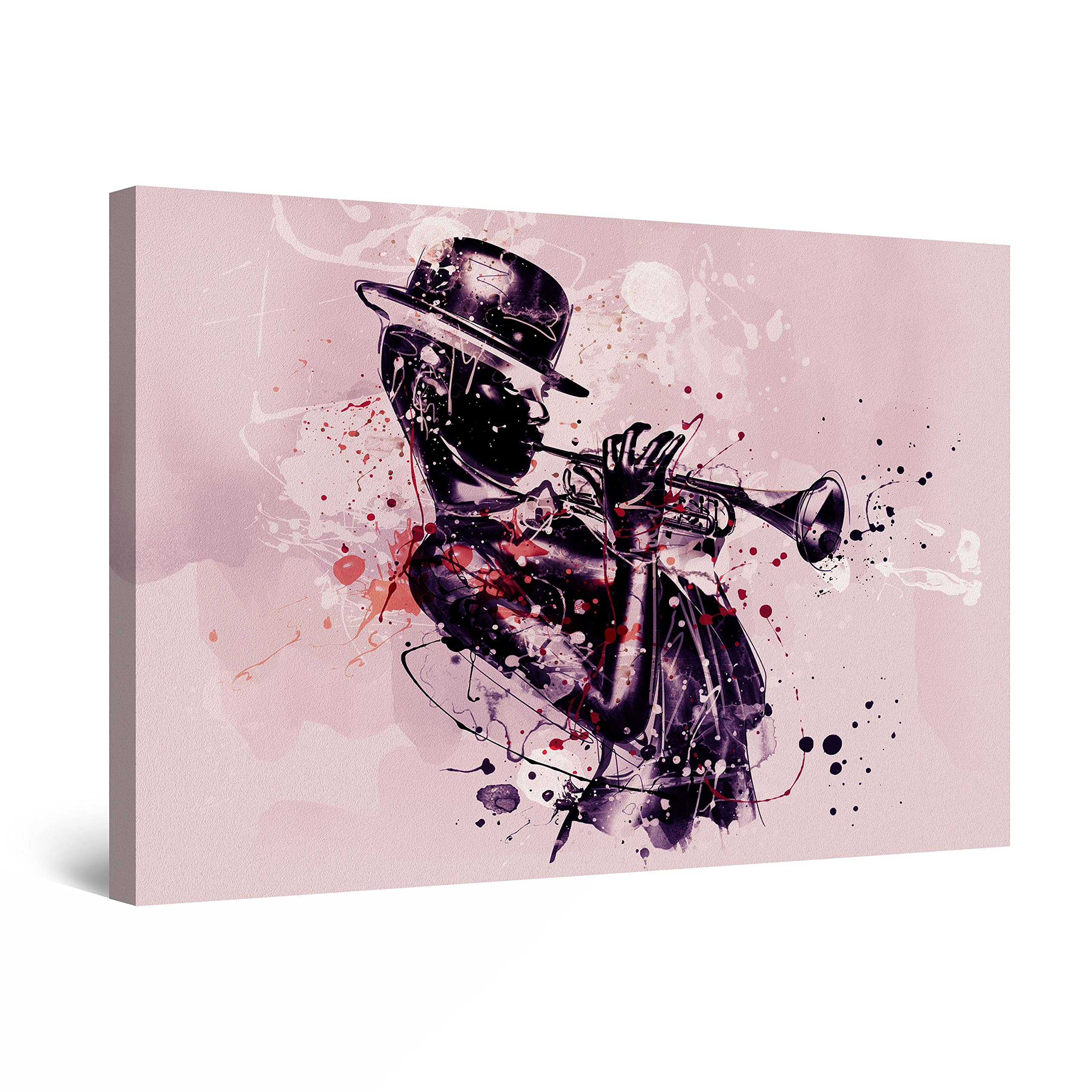 Startonight Trumpet Song Canvas Wall Art Print - 24x36 Inches Music Theme Bedroom Decor - Perfect for Living Room, Office & Dormitory Wall Decoration