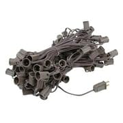 100 Foot C9 Outdoor Christmas String Lights - Brown Wire, 12