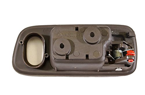 PT Auto Warehouse HO-2223B2-FL Ivory Interior Door Handle with Lock Hole - Compatible with 2-Door Coupe Driver Side | Replacement Car Part for Smooth Door Operation & Enhanced Vehicle Security