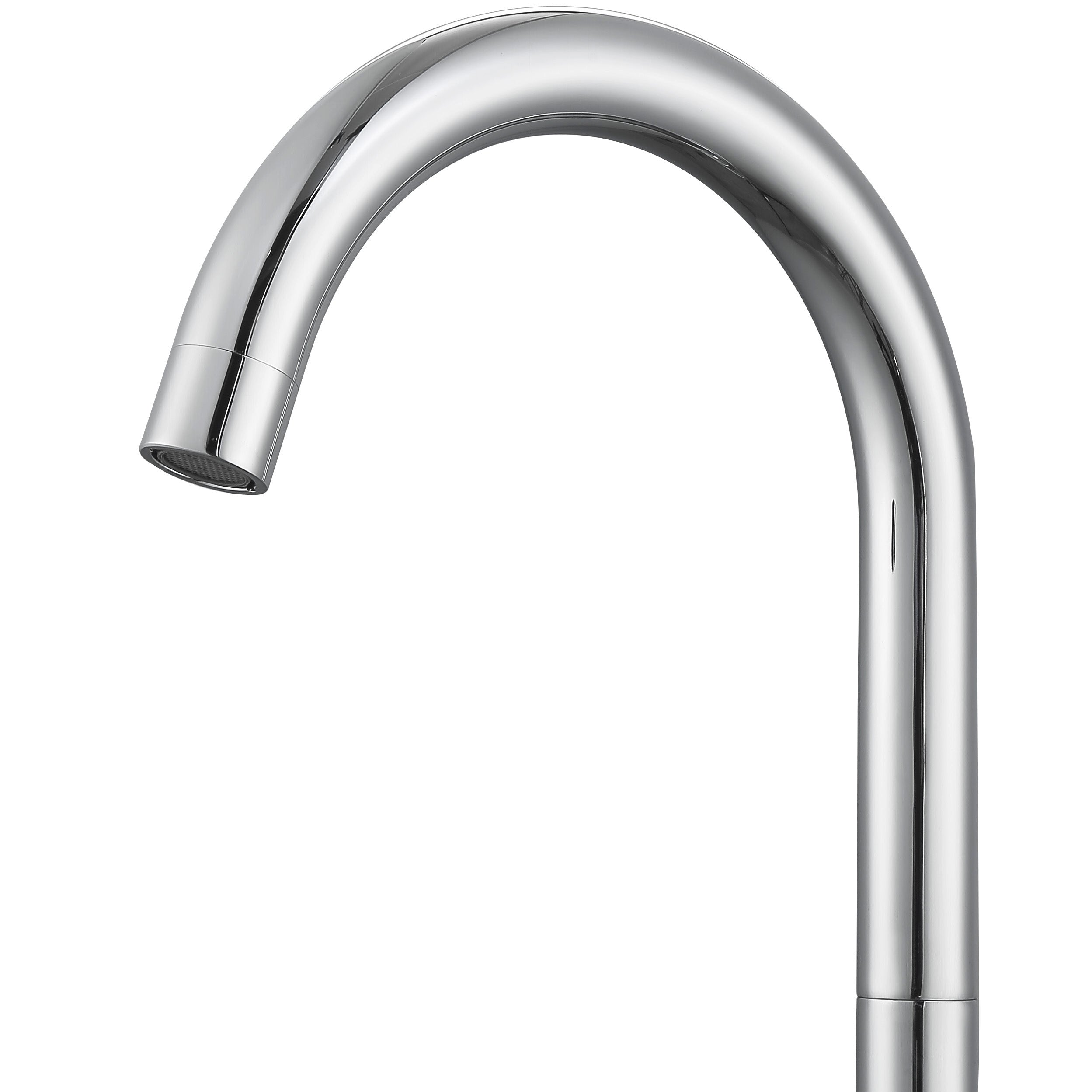 Ancona Ava Series Widespread Cross Handle Chrome Bathroom Faucet - Perfect for Modern Vanities and Luxury Bathroom Renovations