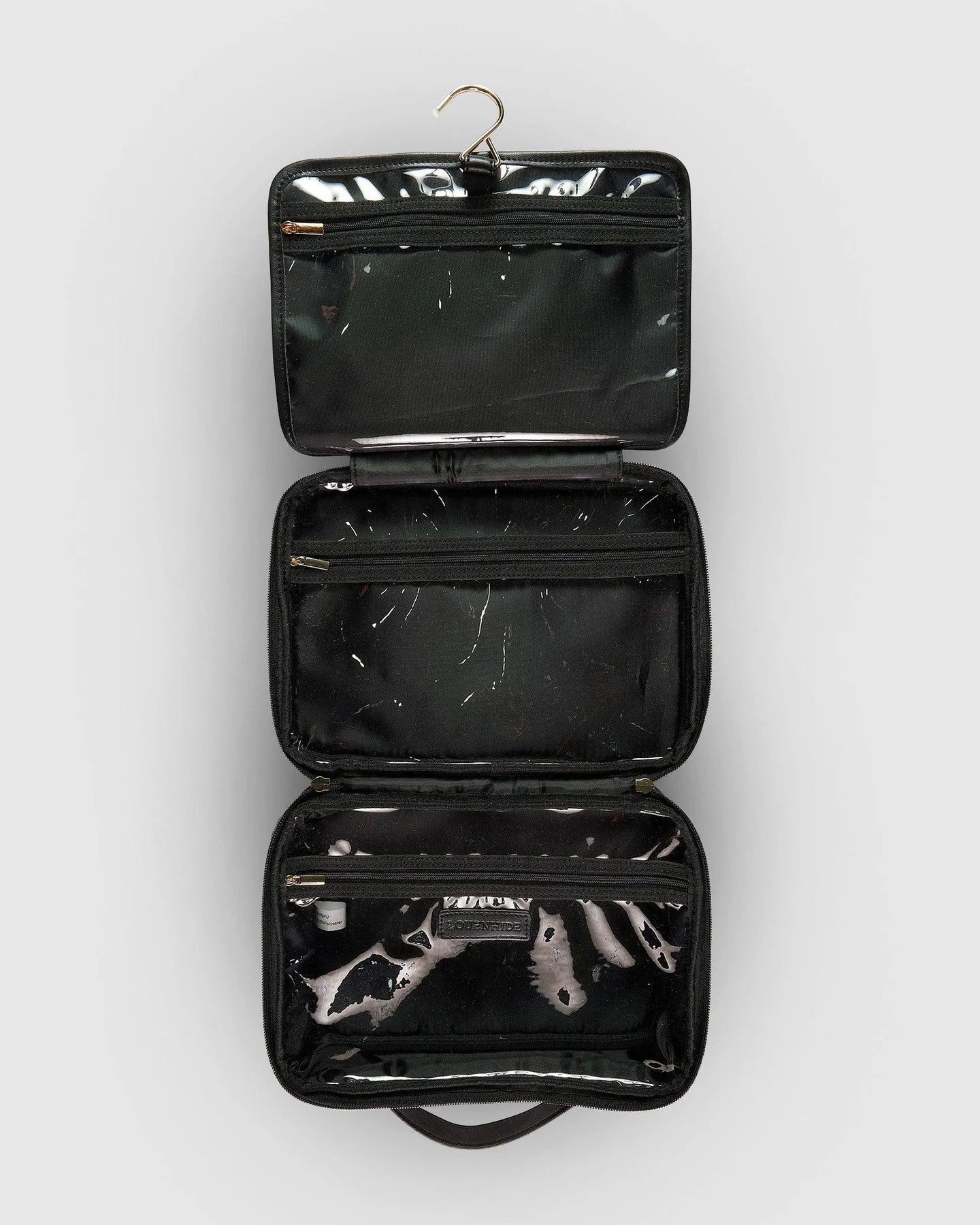 Louenhide Maggie Black Cosmetic Case - Travel Makeup Bag for Women, Perfect for Organizing Cosmetics On The Go