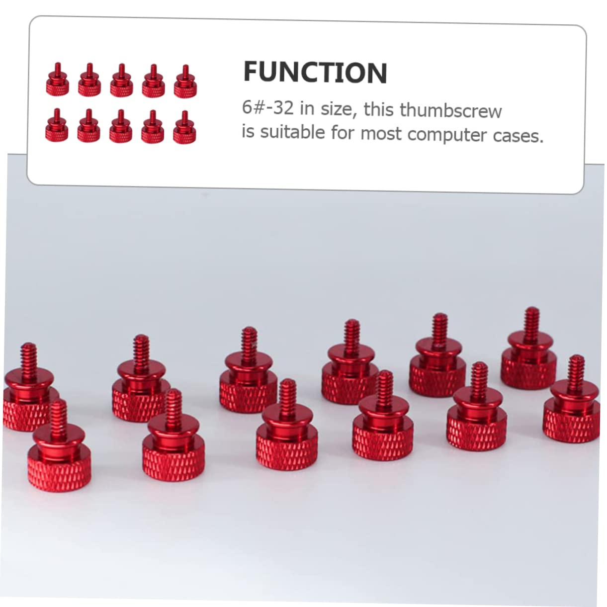 10pcs Aluminum Alloy Computer Case Thumb Screws - Star Head Knurled Hand Knob Replacement Screws for PC Build & Hardware Repair | Durable Threaded Fasteners for Computer Assembly & DIY Electronics Projects