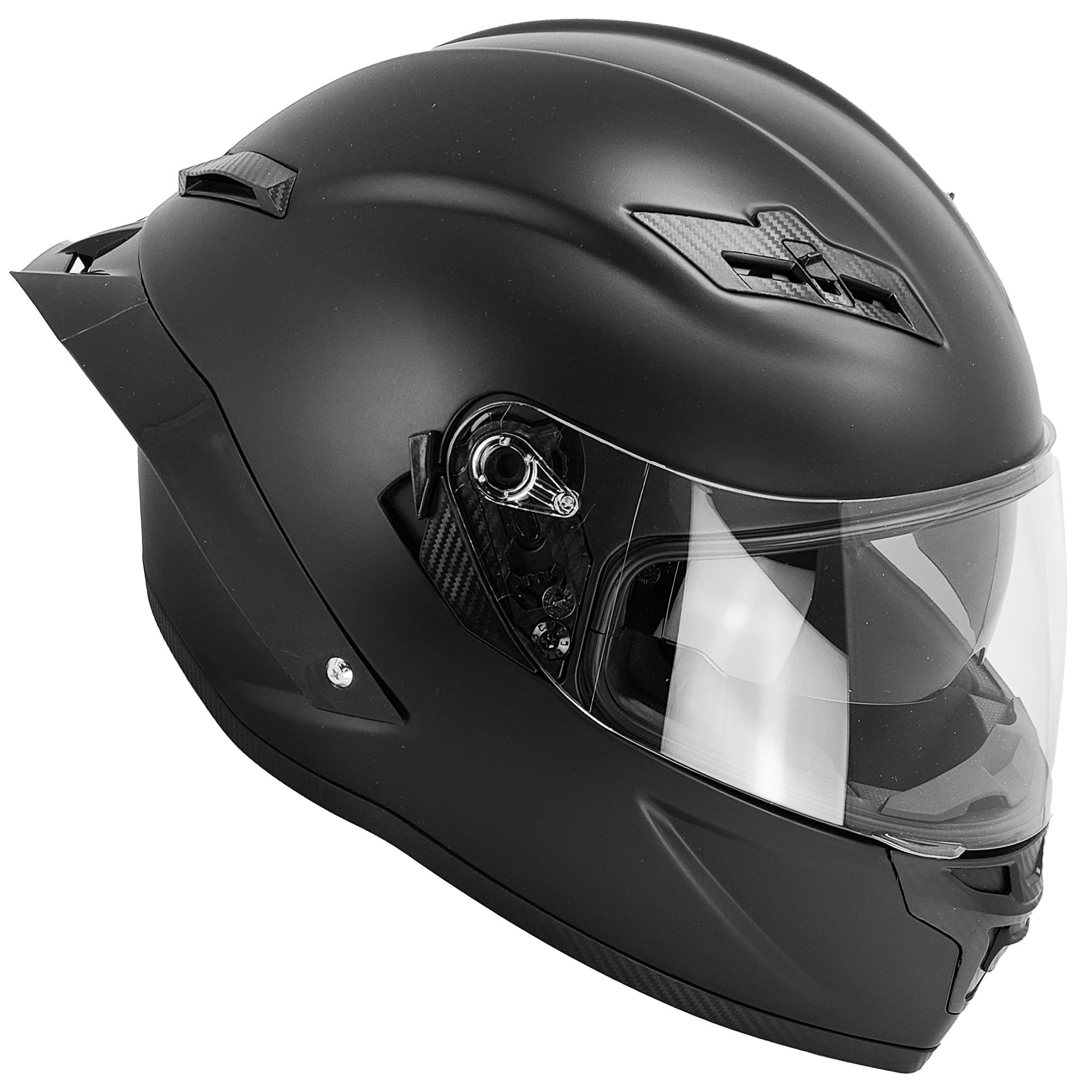 GDM Demon Full Face Motorcycle Helmet with Built-in Bluetooth Intercom - DOT Approved for Street Riding & Commuting