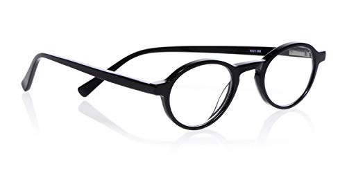 eyebobs Board Stiff Premium Reading Glasses for Men & Women - Round Narrow Face Eyewear Frames | Computer Use, Reading, Office Work
