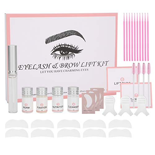 Professional Eyelash & Brow Perming Kit - Long Lasting Lash Lift, Curling & Styling Set with Fixing Agent for Home & Salon Use - Perfect for DIY Beauty & Professional Styling