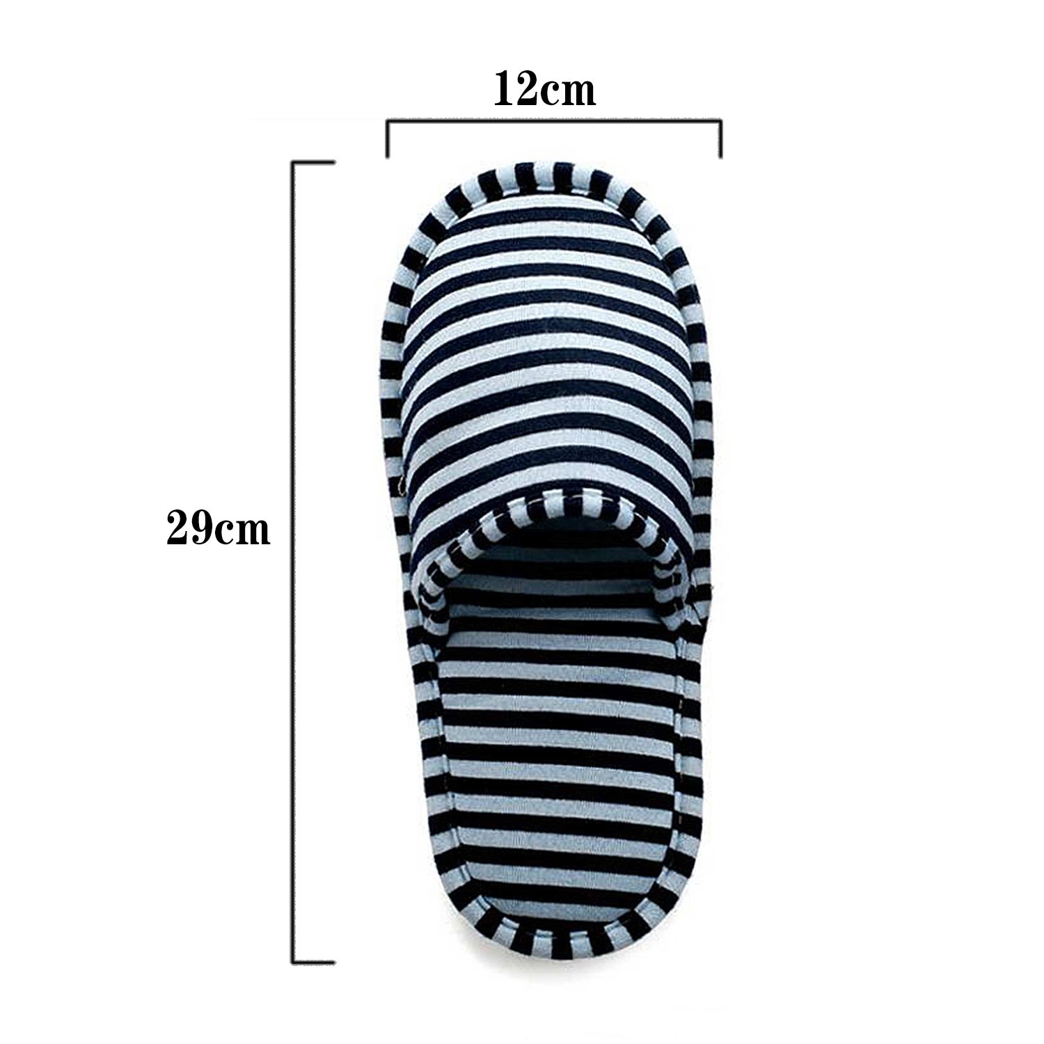 Foldable Anti-Slip Cotton Slippers for Travel & Spa - Reusable Hotel Slippers for Indoor Use - Perfect for Hotels, Home, and Relaxation