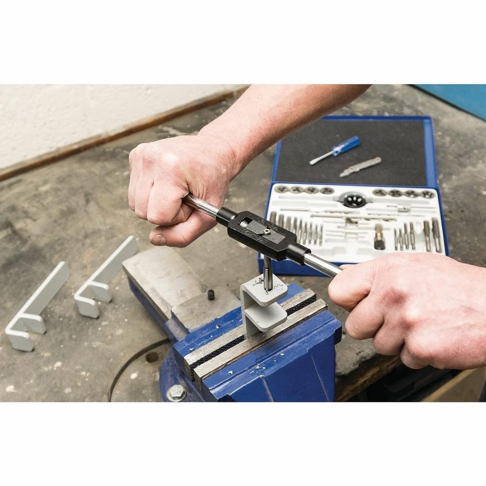 Draper 79203 37-Piece Tap and Die Set - High Carbon Steel Threading Tools for Metalworking, Plumbing & DIY Repairs - Perfect for Mechanics, Engineers & Home Improvement Projects
