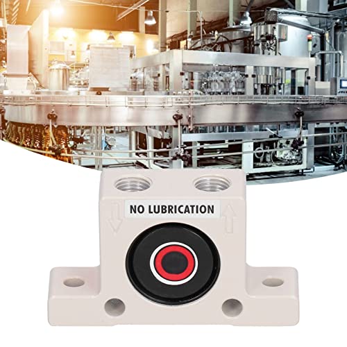 **Pneumatic Turbine Vibrator 1/4in Thread - Aluminum Alloy Industrial Vibrating Equipment for Screening, Conveying & Material Handling (K13) - Ideal for Food Processing, Construction & Mining Industries**