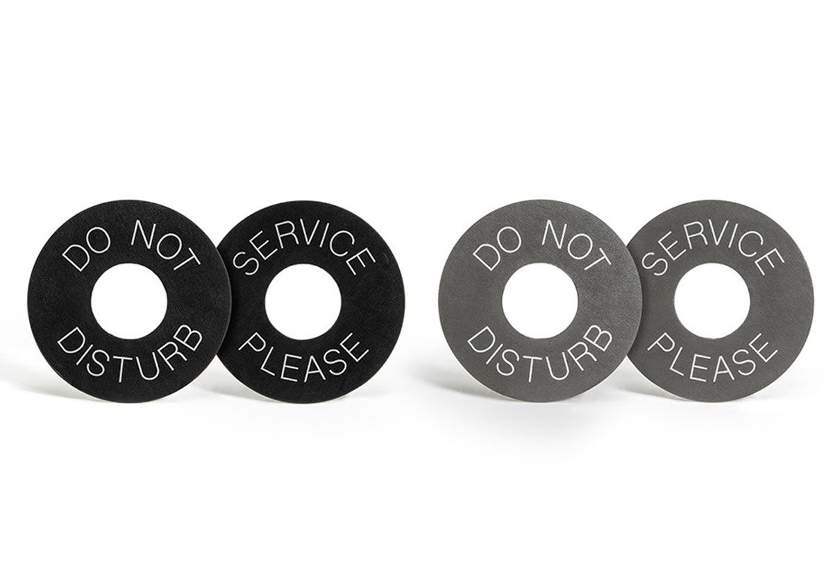 FOH London Round Door Hanger - 4.75 Inch, 24 Count - Perfect for Home, Office, and Hotel Decorations