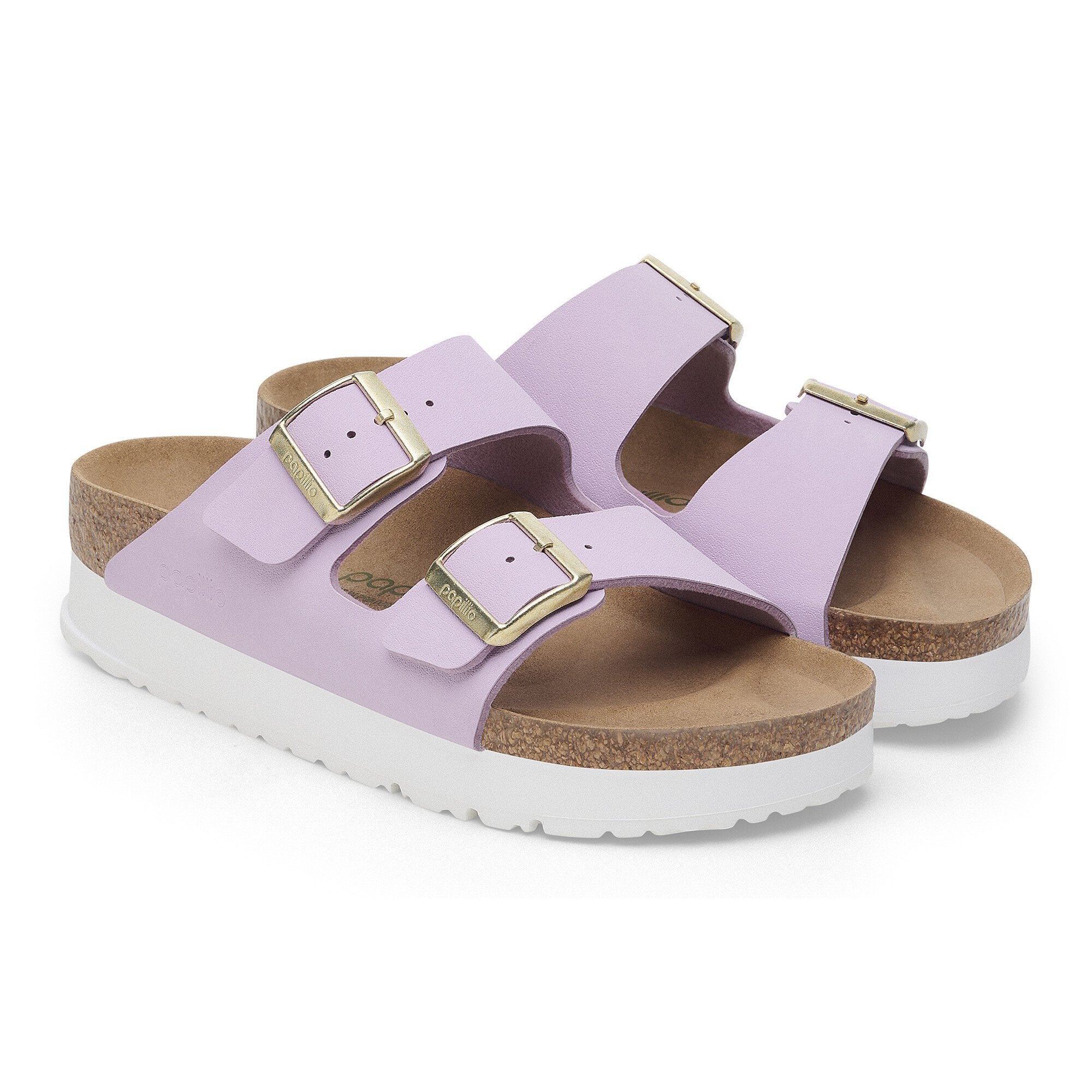 Birkenstock Arizona Platform Vegan Sandals in Crocus - Comfortable & Stylish Vegan Footwear for Women | Perfect for Casual Wear, Summer Outfits & Beach Vacations