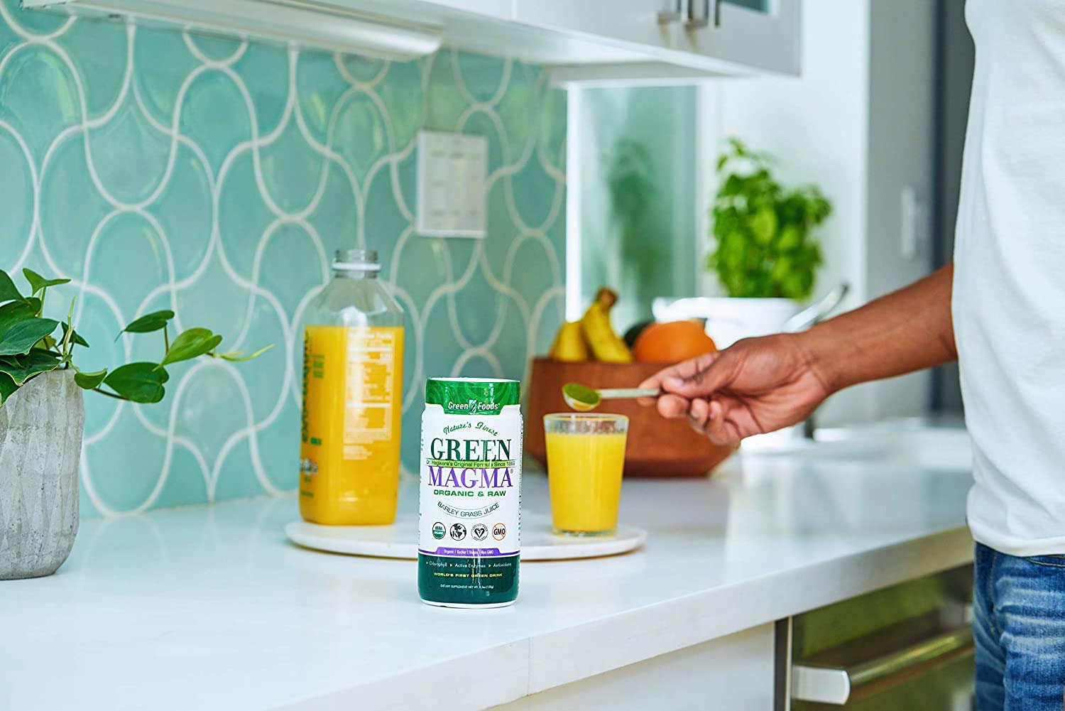 Organic Green Magma Superfood Powder - 10.6oz (2-Pack) | Supports Digestion, Boosts Immunity & Energy | Natural Detox & Stress Relief | Perfect for Smoothies, Juices & Daily Wellness Routine