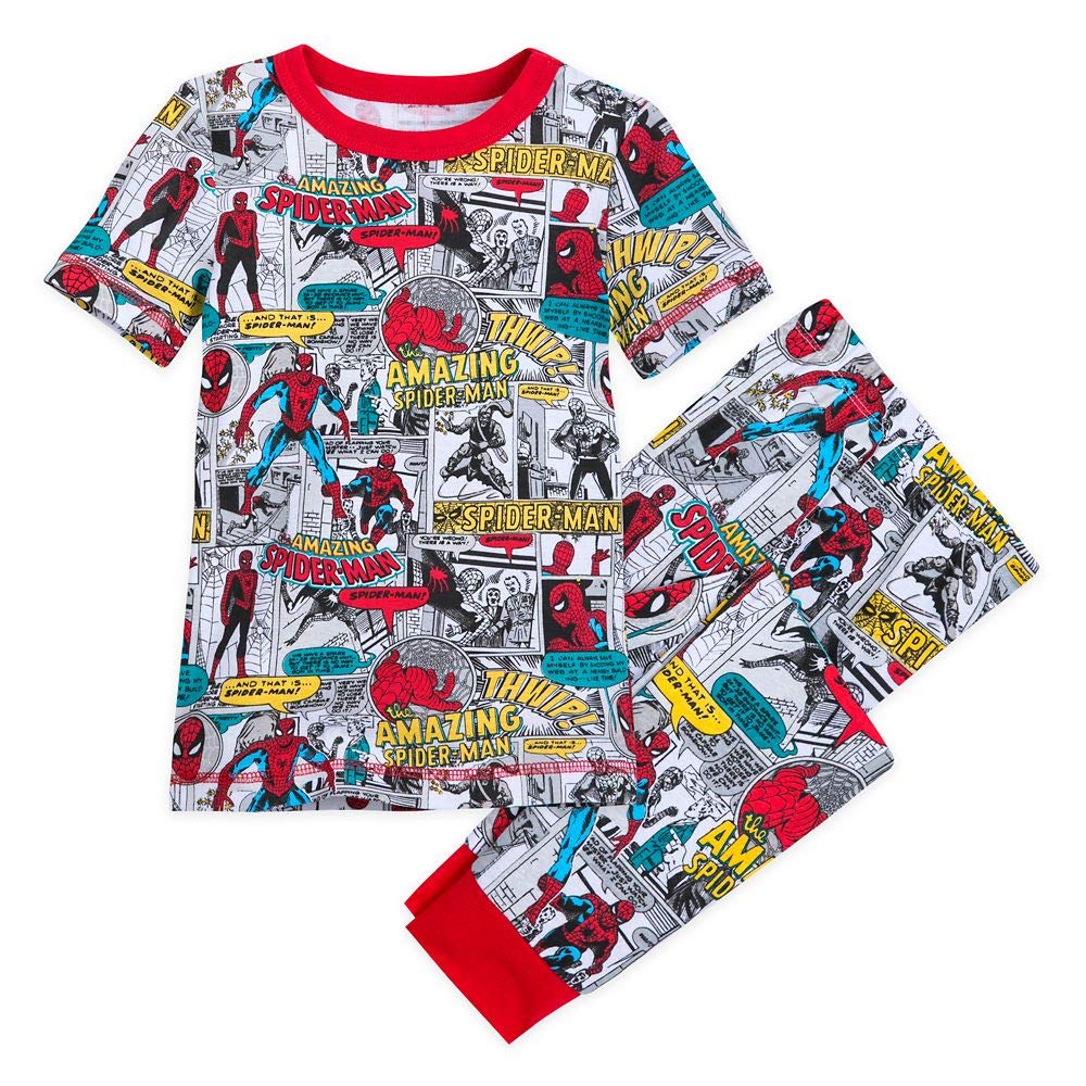 Marvel Spider-Man Kids Pajama Set for Boys - Soft & Comfortable Superhero Sleepwear for Bedtime & Lounging