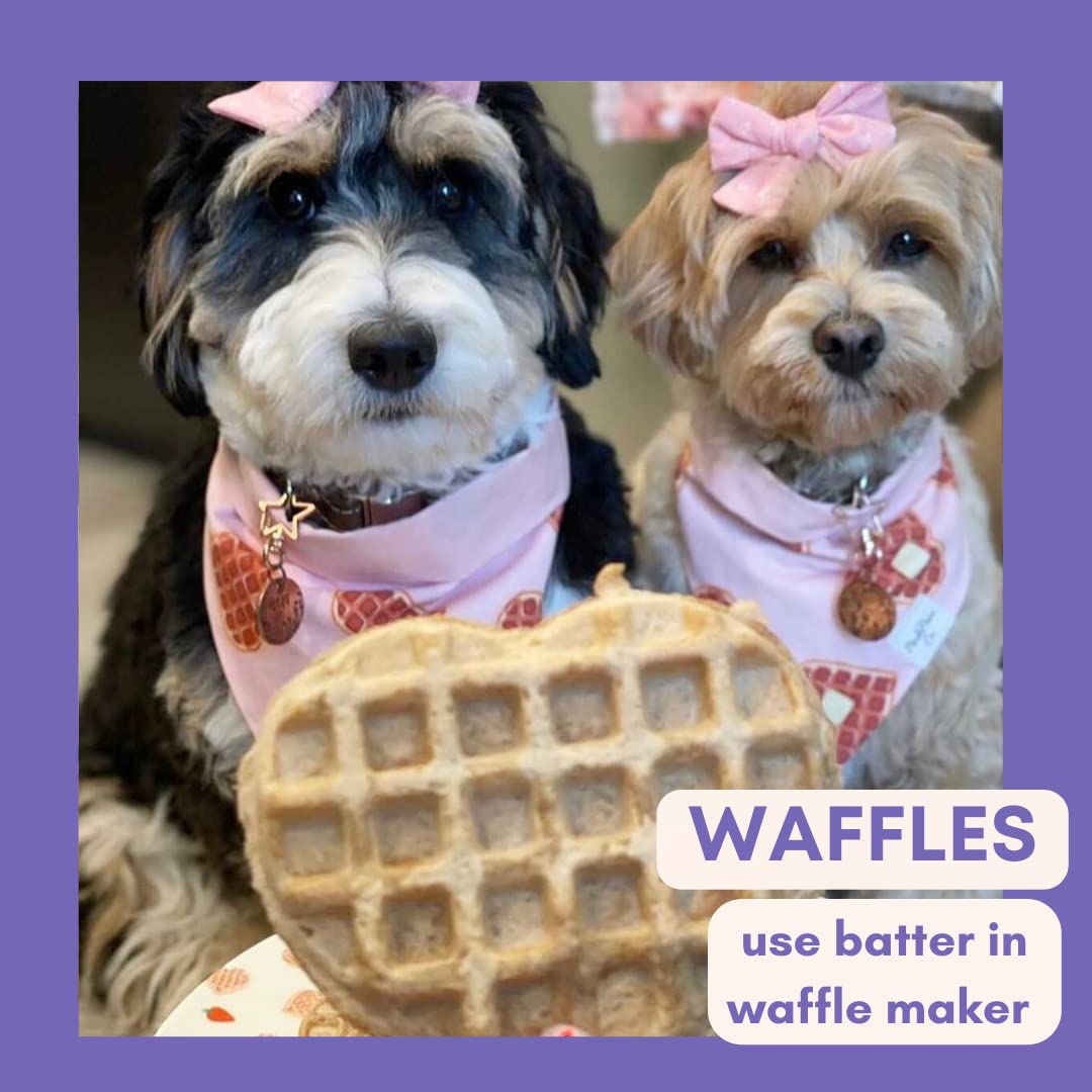 Superberry Snoot BUDDY BUDDER + POOCH PANCAKES - All-Natural Dog Pancake & Waffle Mix for Treats, Birthdays & Special Occasions - Made in USA - Perfect for Dog Parties, Training Rewards & Homemade Dog Treats