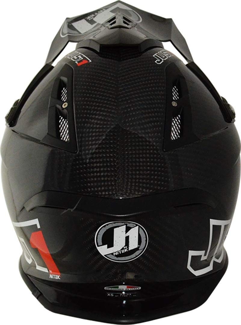Just1 Racing J12 Unit 3K Full Carbon Fiber MX Off-Road Motocross Motorcycle Helmet - Lightweight & Durable for Motocross, Enduro & Dirt Bike Racing - Extreme Protection for Off-Road Adventures