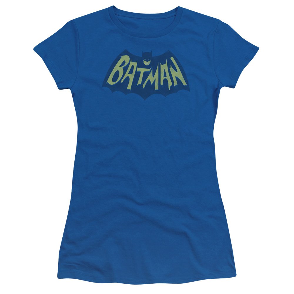 Batman Logo Sheer Fitted T-Shirt for Women - Official DC Comics Juniors' Tee | Perfect for Cosplay, Comic Con & Superhero Fans