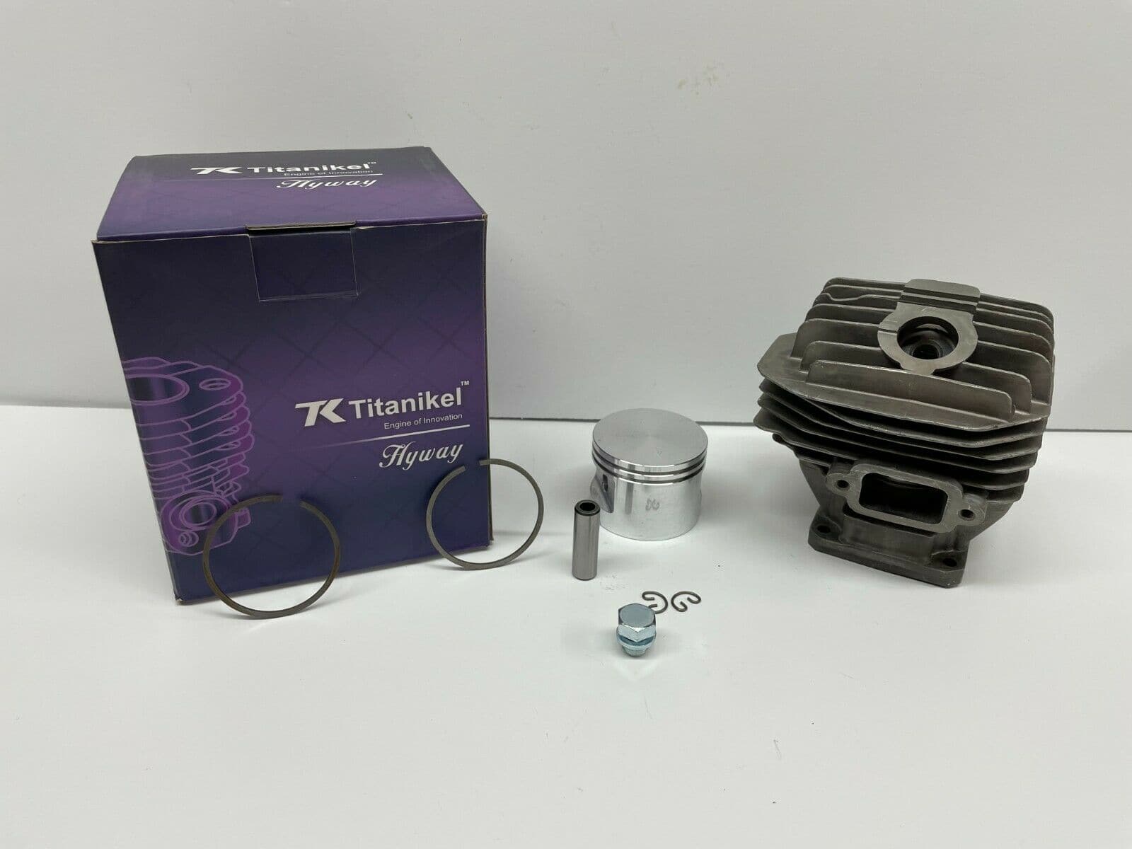 Hyway Titanikel Cylinder Piston Kit for Stihl MS440 044 Chainsaw - 50mm Bore Size - High Performance Replacement Part for Forestry & Tree Cutting