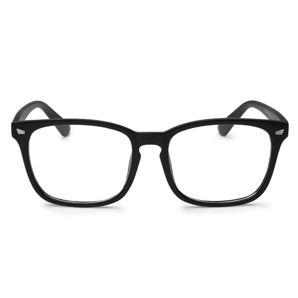 JCERKI Myopia Glasses for Nearsightedness - Black Frame Unisex Prescription Eyewear for Reading & Computer Use | Comfortable & Stylish Vision Correction