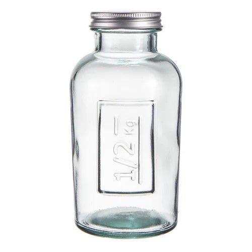 Eco-Friendly Recycled Rustico Glass Food Storage Containers - Sustainable Kitchen Organization for Meal Prep, Leftovers & Pantry Storage