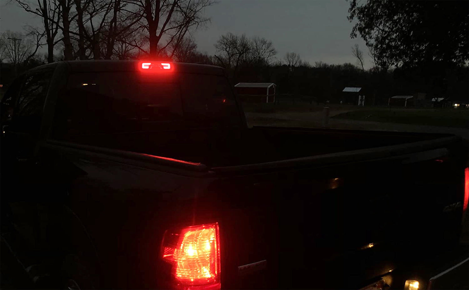 Dark Smoke Lens C Ring Full LED 3rd Brake Light for 2007-2014 Chevy Silverado/GMC Sierra 1500 2500 - Upgrade Your Truck's Style & Safety