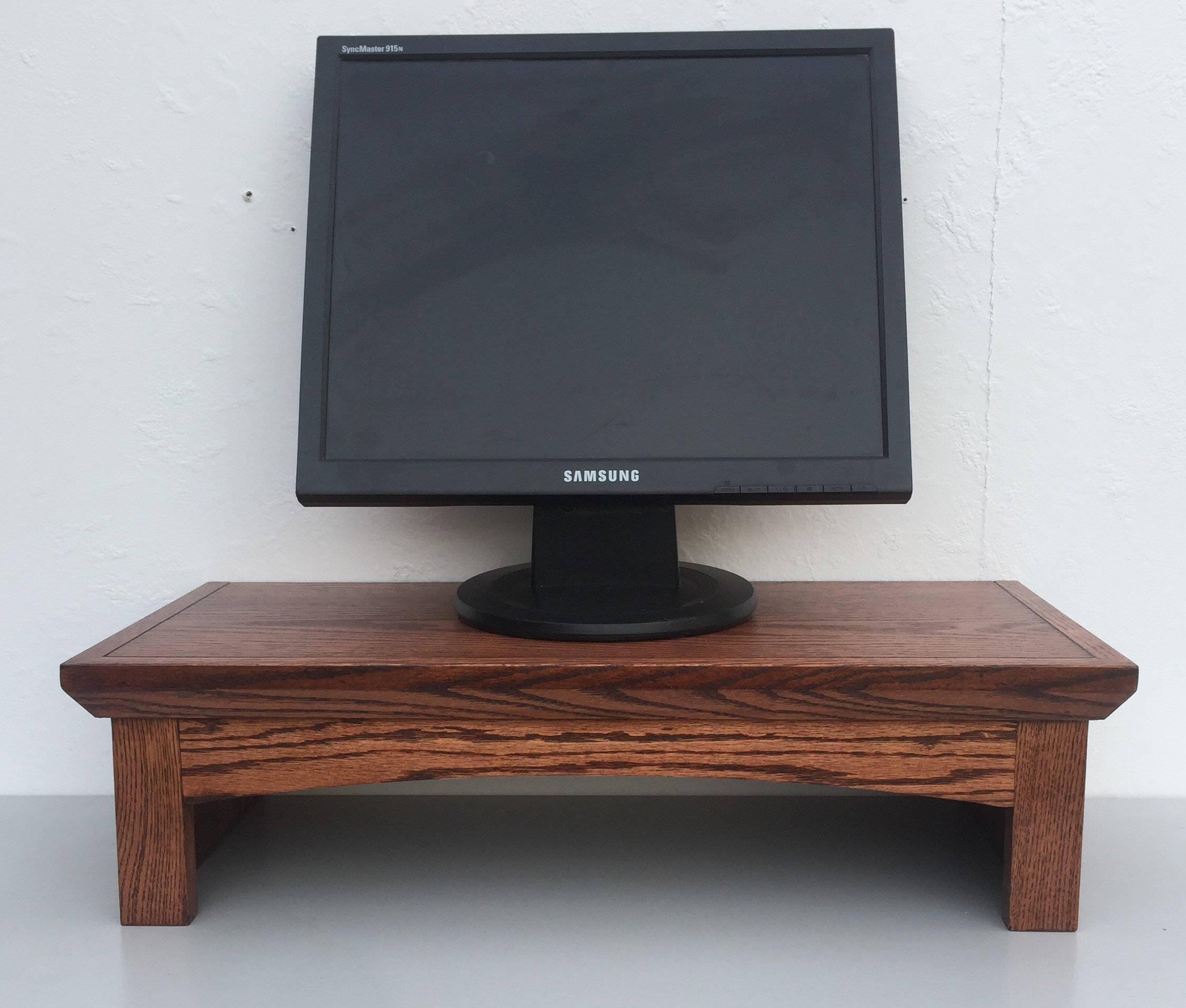 Oak TV Stand with Storage Shelf - 26