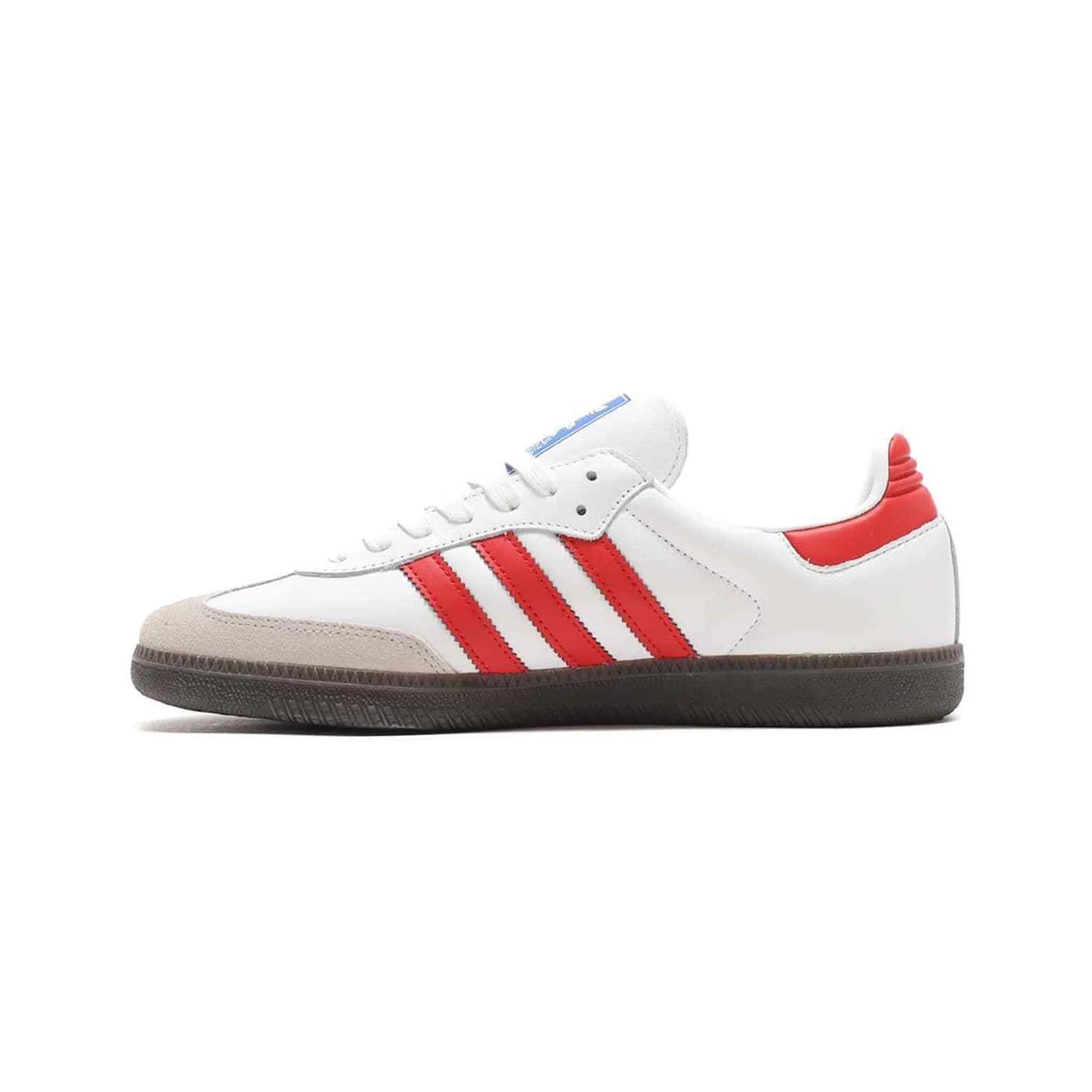 Adidas Samba OG Sneakers 2023 - White & Better Scarlet - Classic Casual Shoes for Men & Women - Perfect for Streetwear, Gym, and Everyday Fashion