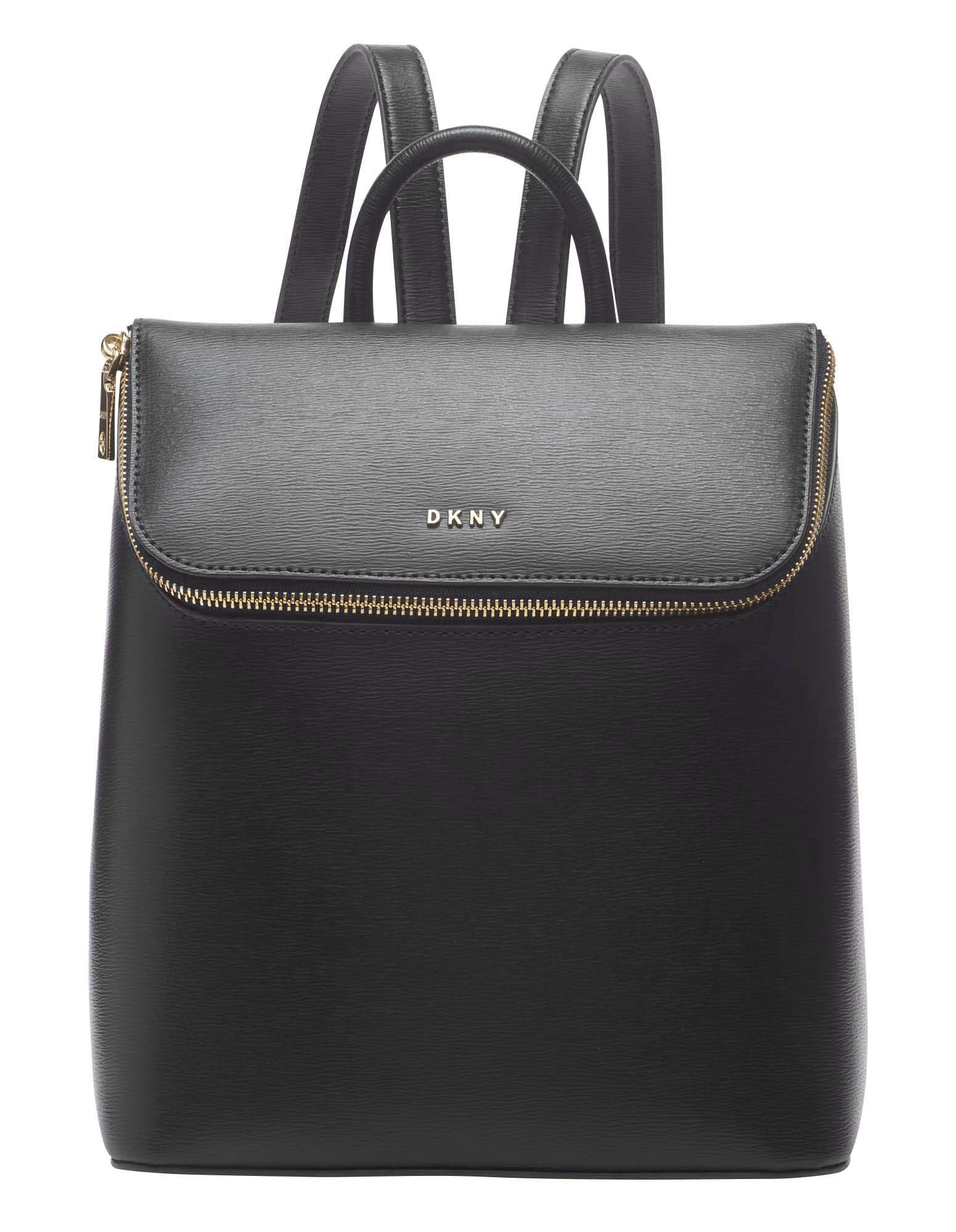 DKNY Multipurpose Fashion Backpack for Women & Men - Stylish Black & Gold Bryant Backpack for Work, Travel & School - Water-Resistant Laptop Backpack with USB Charging Port