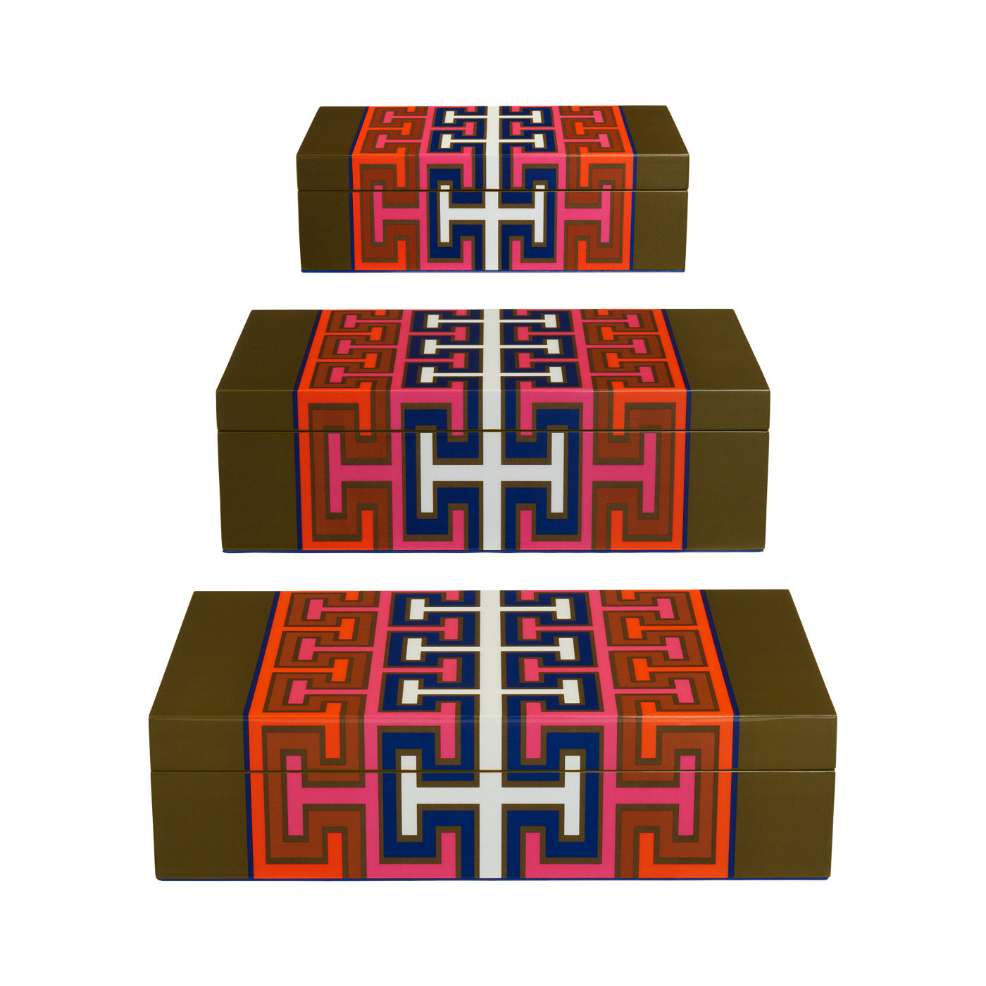 Elegant Madrid Lacquer Box Set - Handcrafted Wooden Storage Box with Intricate Design - Perfect for Jewelry, Keepsakes & Home Decor