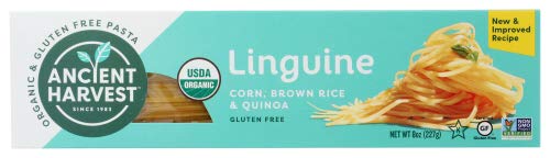 Ancient Harvest Gluten Free Linguine Pasta - Organic Quinoa & Corn Blend - 8oz Pack - Wheat Free, Vegan Friendly Pasta for Italian Dishes & Healthy Meals