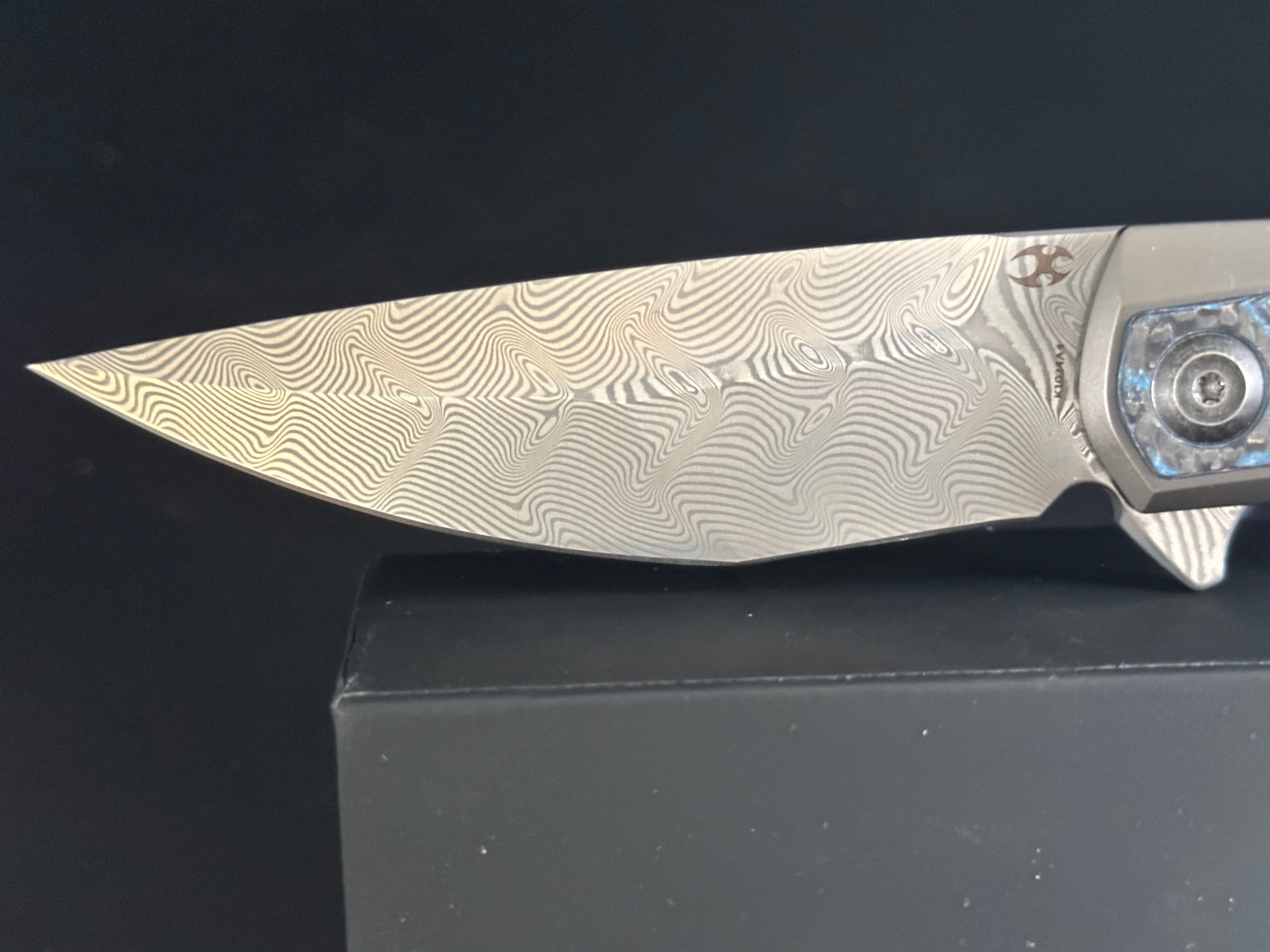 Kansept Kratos EDC Folding Pocket Knife - Premium Titanium Handle, Razor Sharp Blade for Outdoor, Camping, Hiking & Everyday Carry