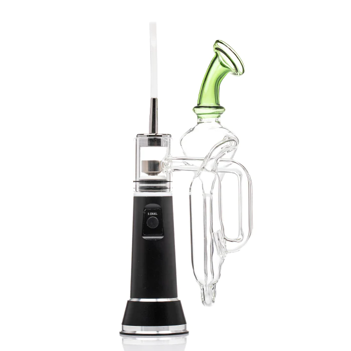 Leaf Buddi X Enail Wax Vaporizer Kit - Portable E Rig for Concentrates | Electric Dab Rig with Quartz Banger & Carb Cap | Perfect for Home Use, Travel, and On-the-Go Dabbing
