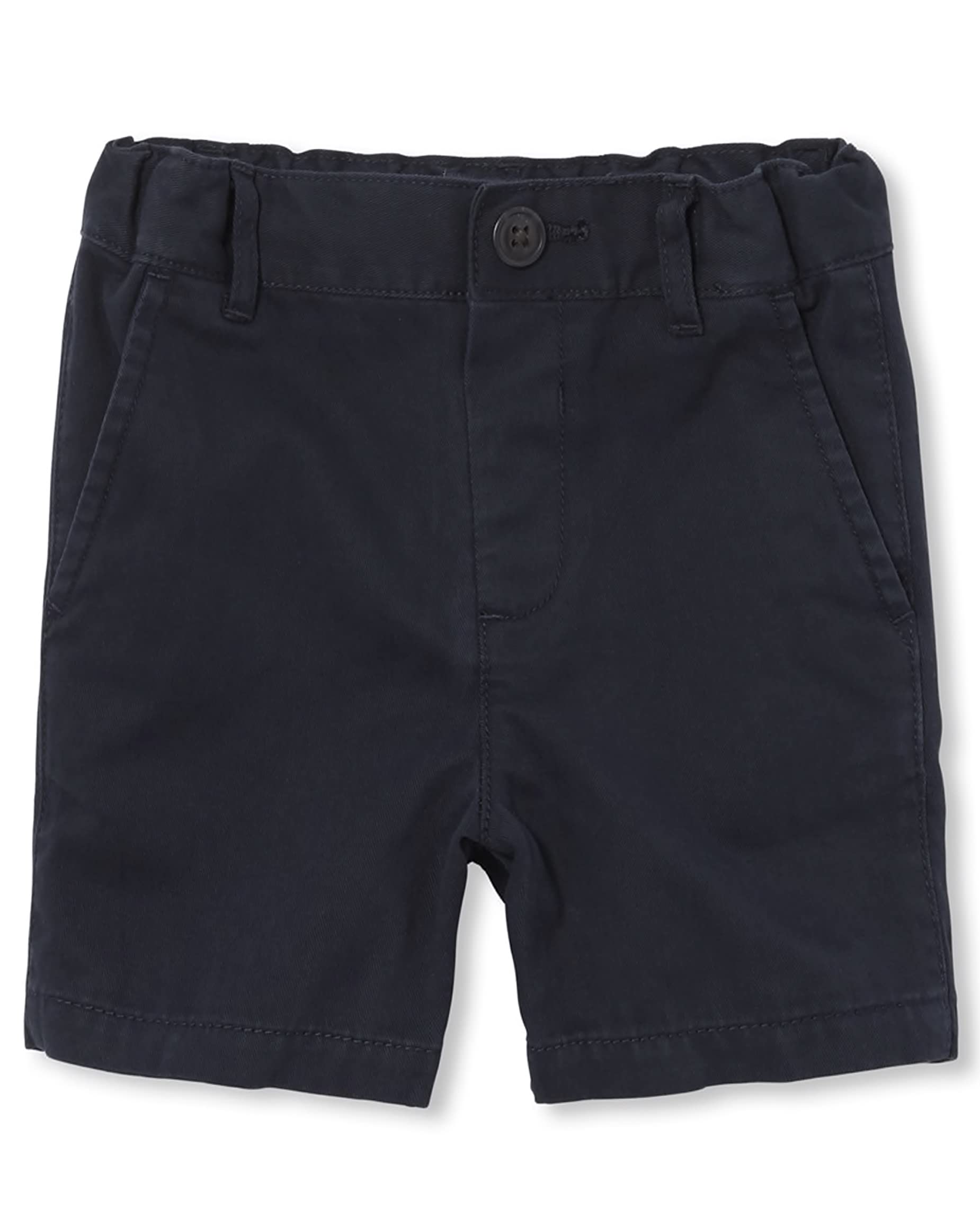 The Children's Place Baby Boys' Stretch Chino Shorts - Comfortable Cotton Twill Shorts for Toddlers | Perfect for Playtime, Daycare & Summer Outfits